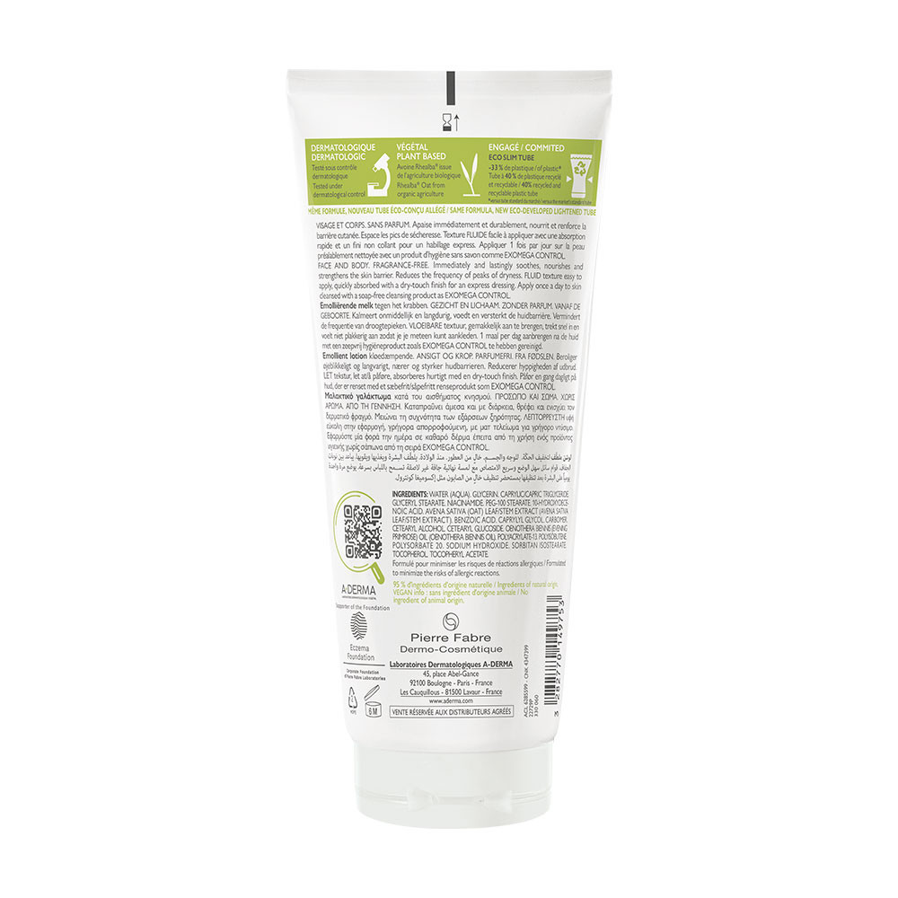 A-Derma Exomega Control, emolientni losjon (200 ml)