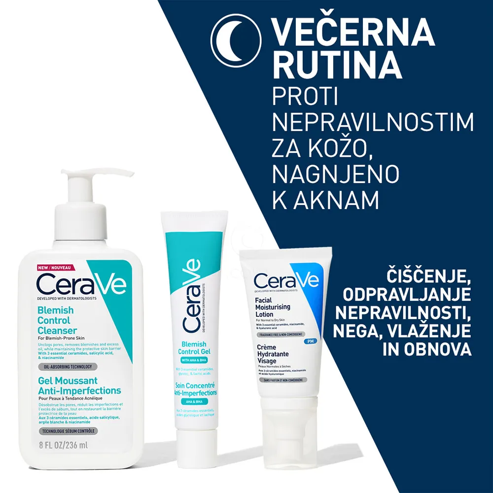 CeraVe, gel za obraz za kožo nagnjeno k nepravilnostim (40 ml)