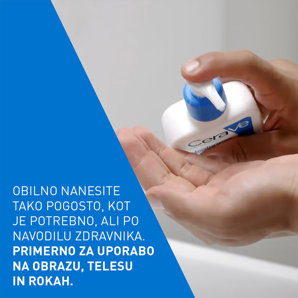 CeraVe, vlažilni losjon za telo za suho do zelo suho kožo (236 ml)