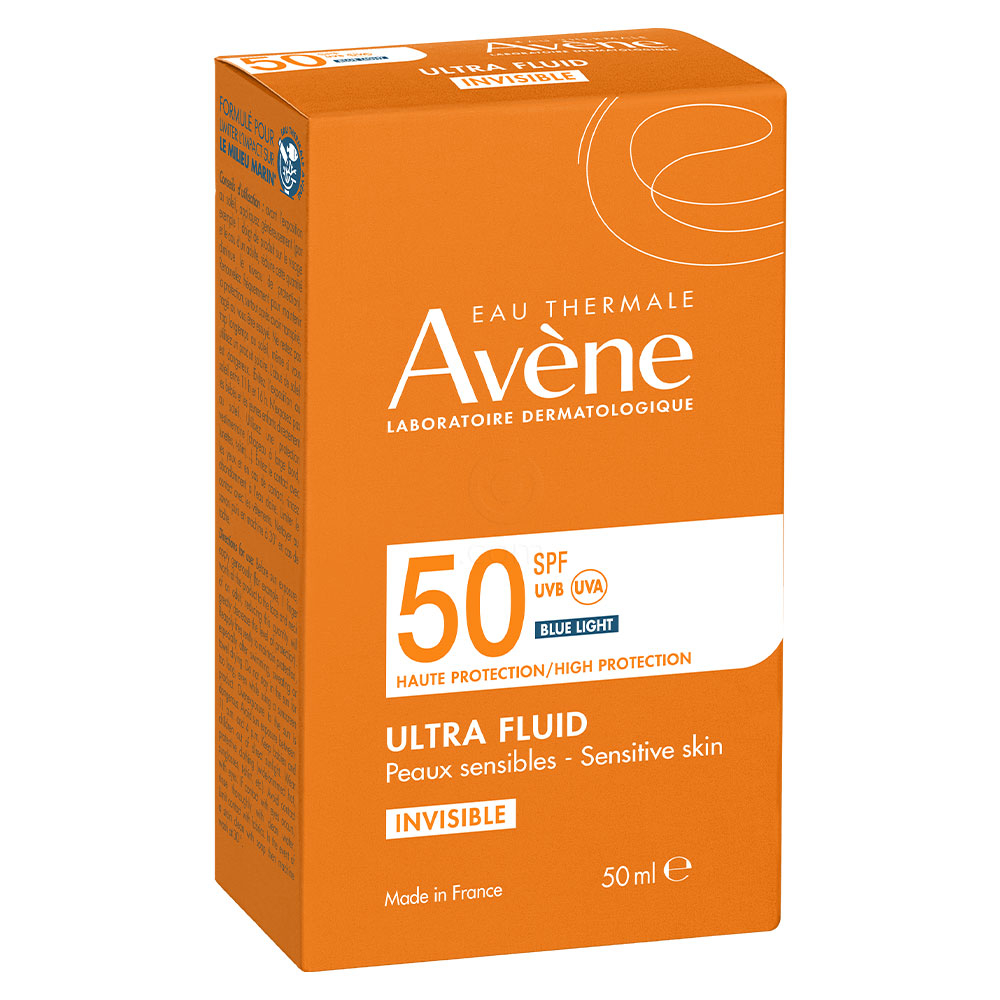 Avene Sun, ultra fluid z visoko zaščito pred soncem za obraz - ZF 50 (50 ml)