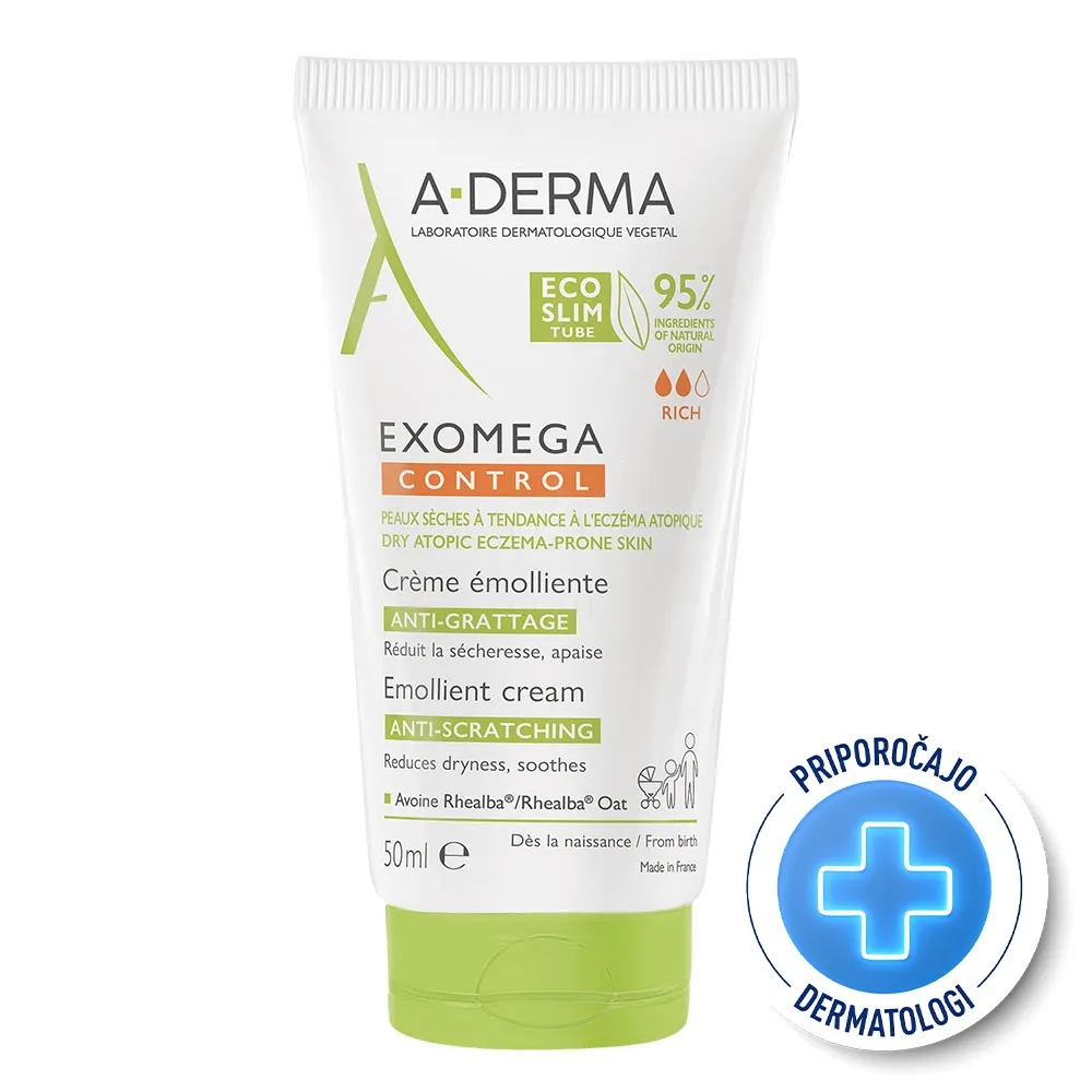 A-Derma Exomega Control, emolientna krema (50 ml)