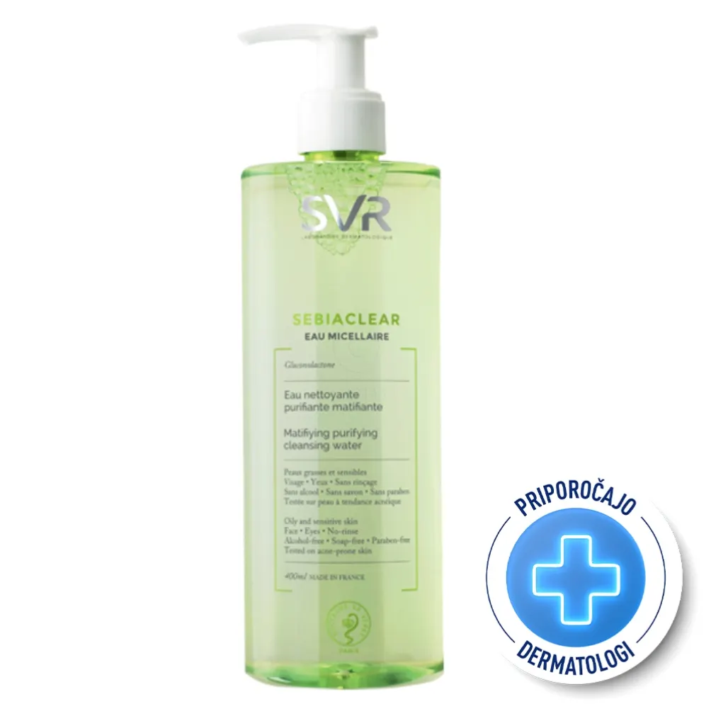 SVR Sebiaclear, micelarna voda za čiščenje mastne kože (400 ml)