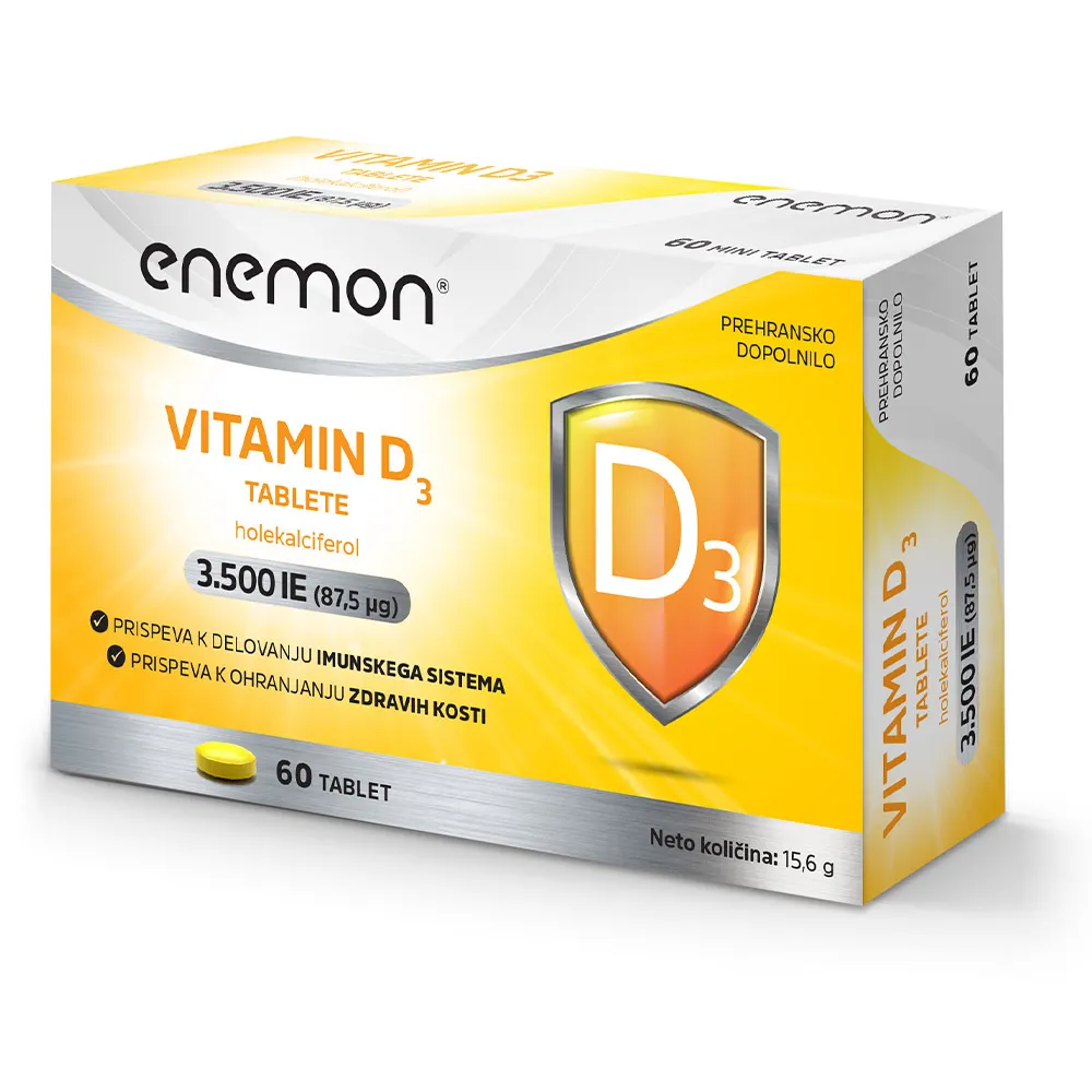 Vitamin D3 3500 IE Enemon, tablete (60 tablet)