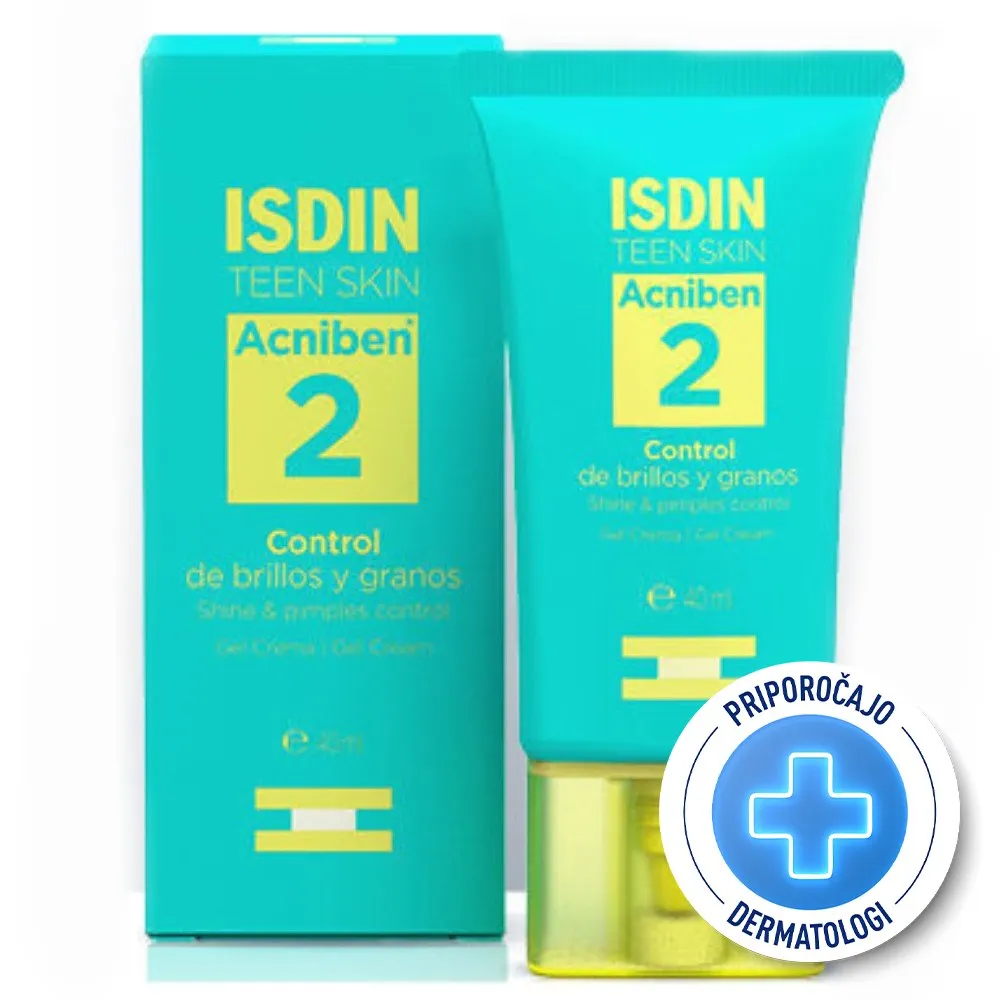 ISDIN Acniben Shine & Pimples Control, gel krema za nadzor sijaja in nego aken (40 ml)