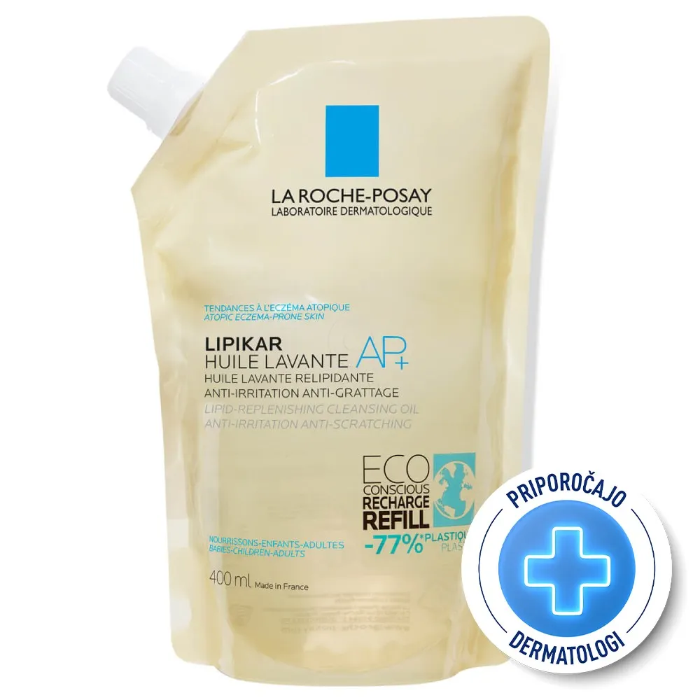 LRP Lipikar Huile Lavante AP+, olje za umivanje - Eco Refill (400 ml)