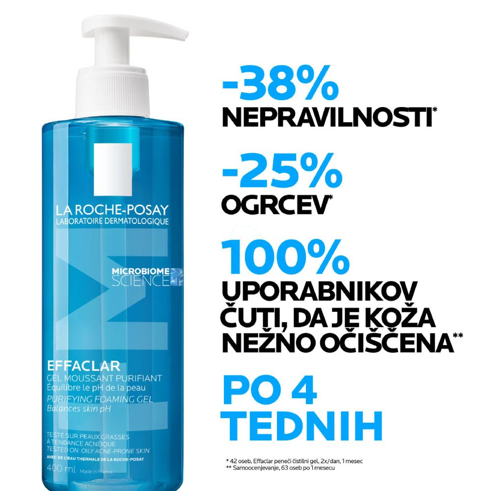 LRP Effaclar +M, peneči čistilni gel (400 ml)