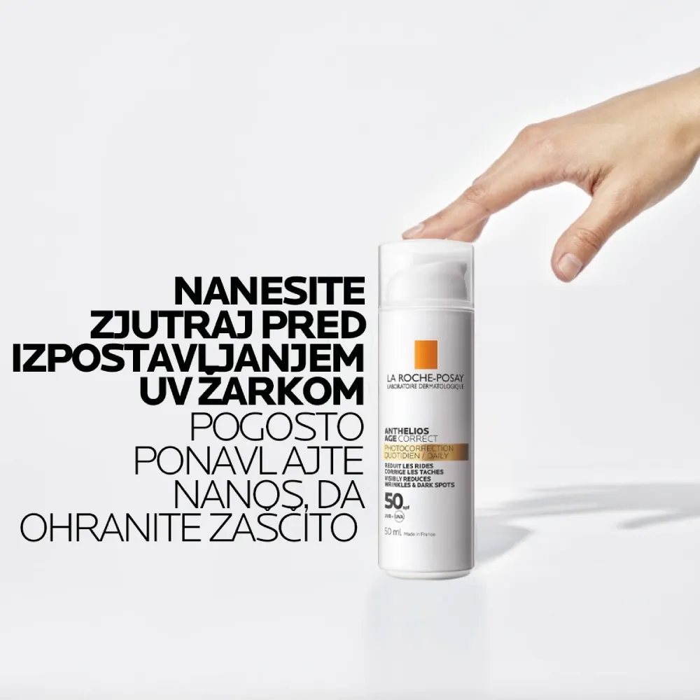 LRP Anthelios Age-Correct, krema proti staranju kože na obrazu - ZF50 (50 ml) 