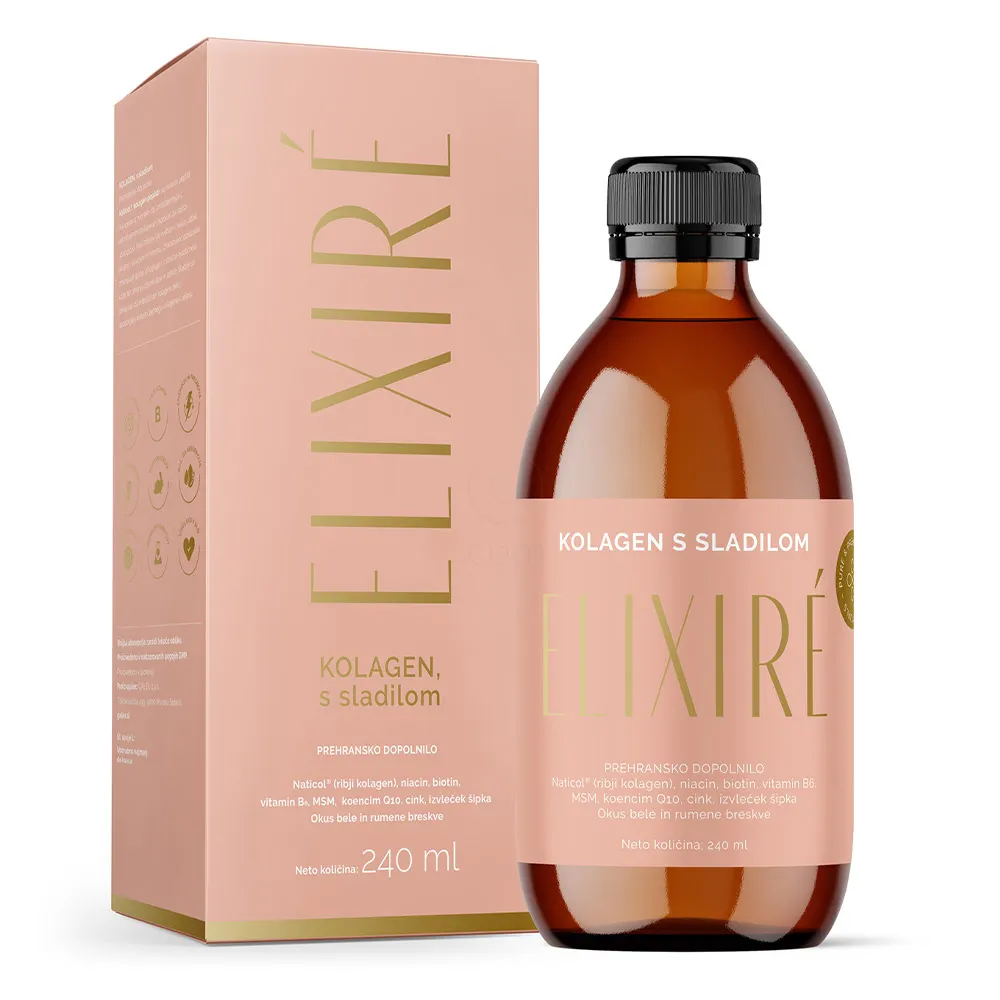 Elixire Kolagen, tekoče prehransko dopolnilo (240 ml)