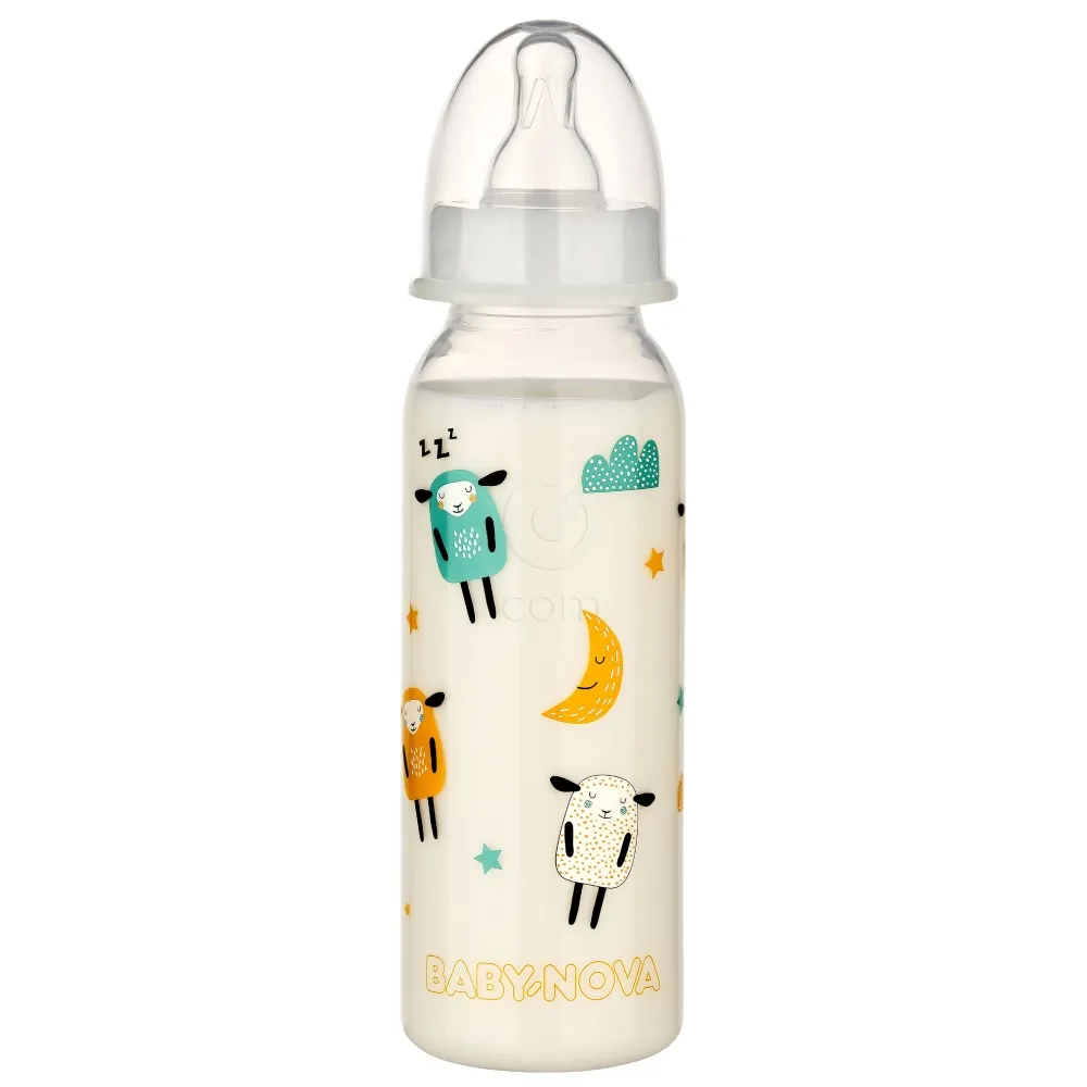 Baby-Nova PP, steklenička - pretok M (240 ml)