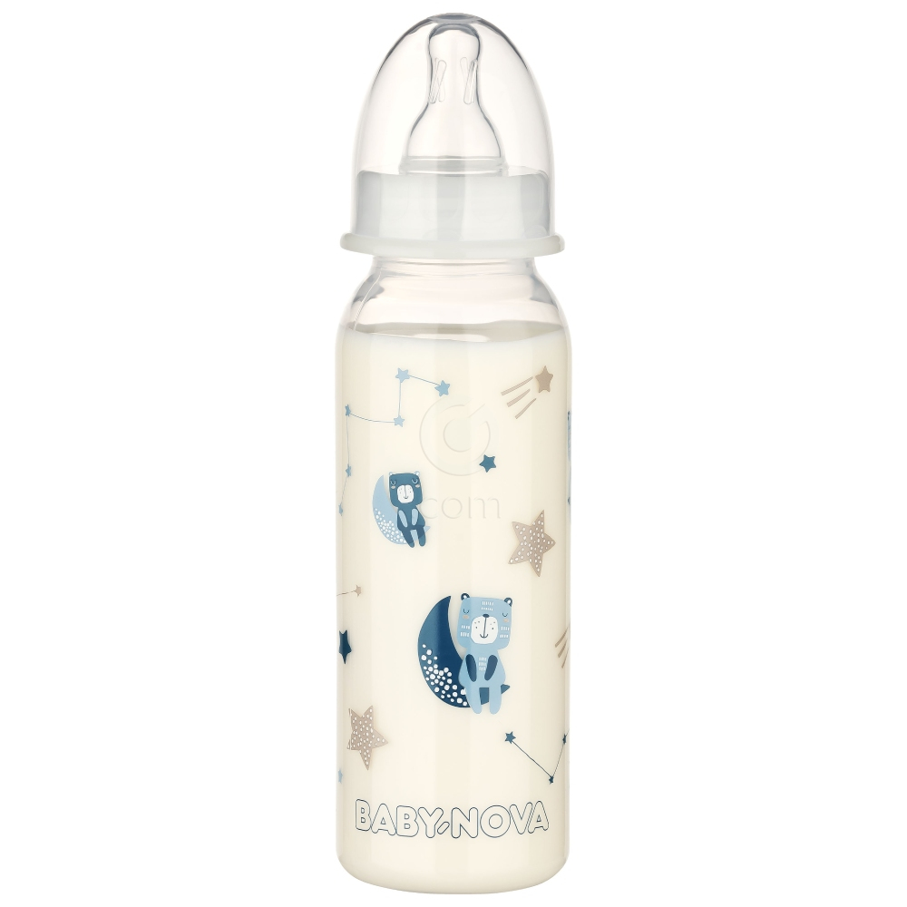 Baby-Nova PP, steklenička - pretok M (240 ml)