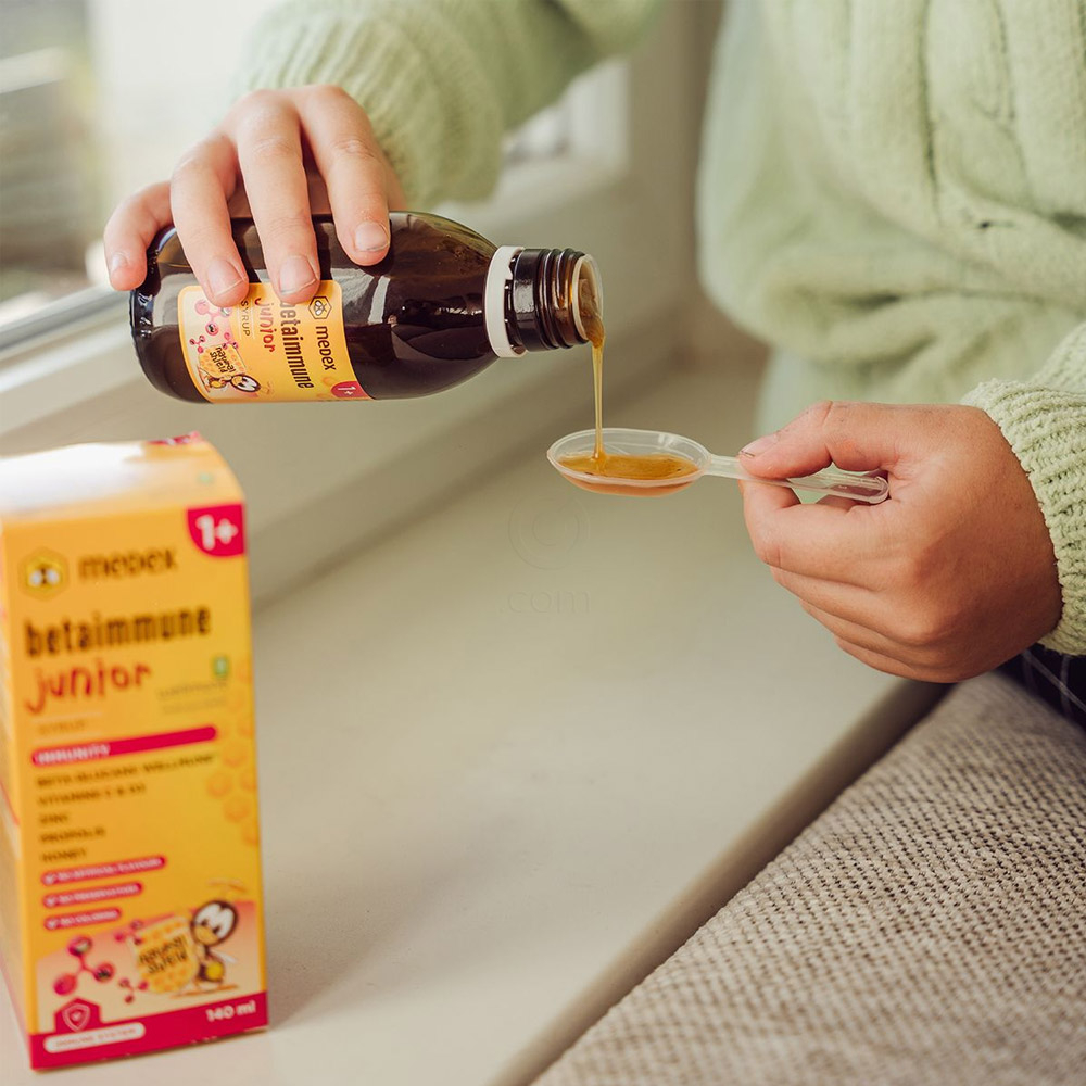 Betaimmune Junior Medex, tekoče prehransko dopolnilo (140 ml)