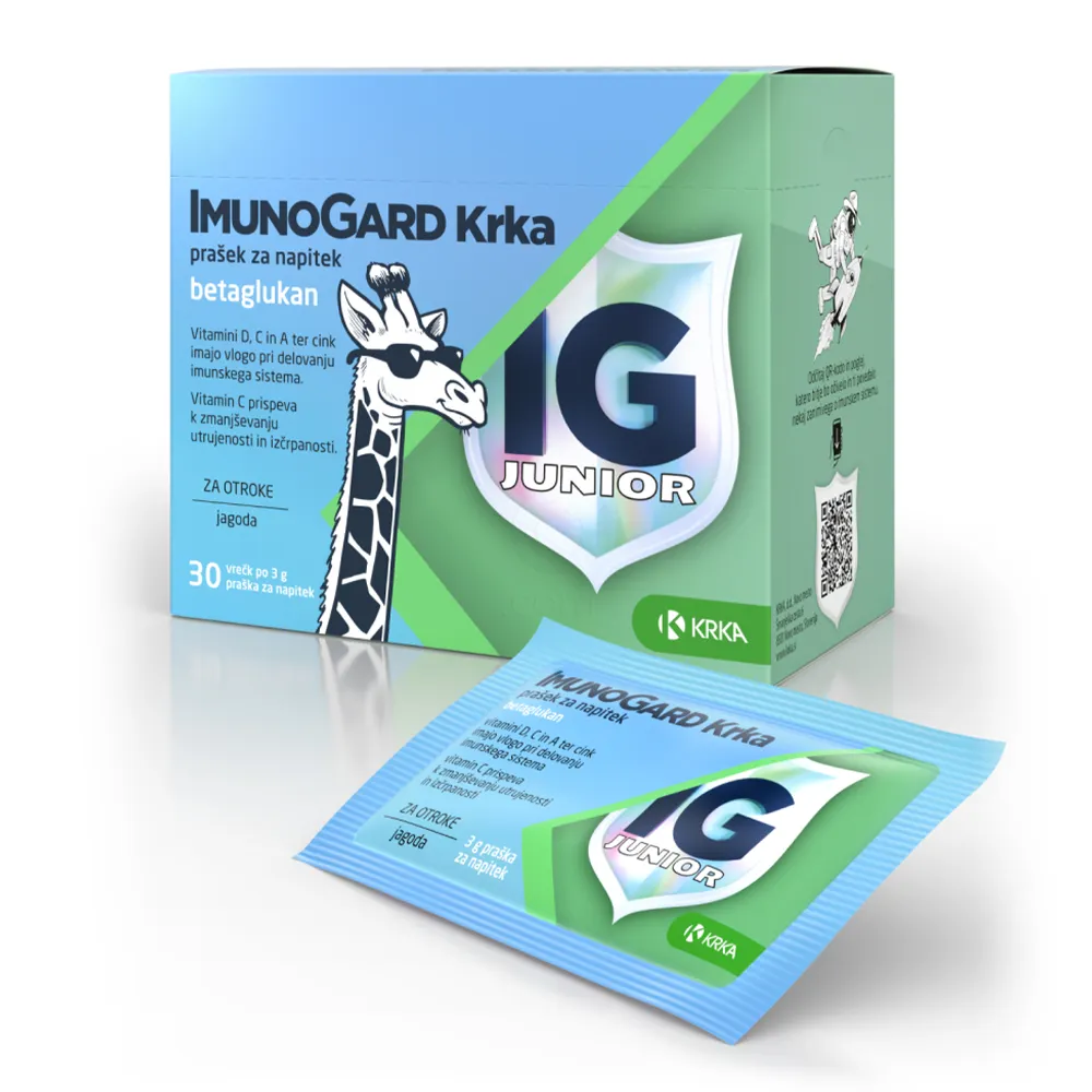 ImunoGard Junior Krka, prašek za pripravo napitka - vrečke (30 x 3 g)
