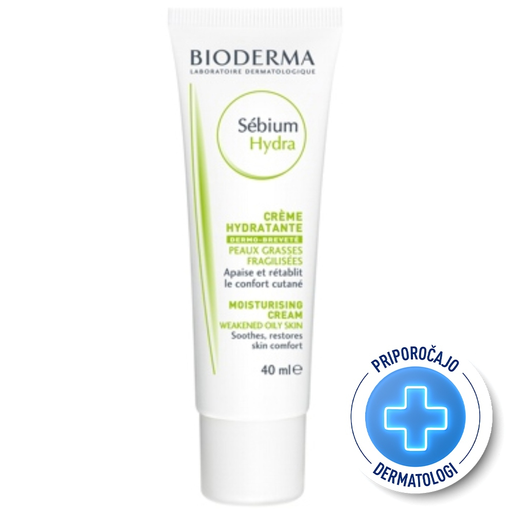 Bioderma Sebium Hydra, krema za oslabljeno kožo obraza (40 ml)