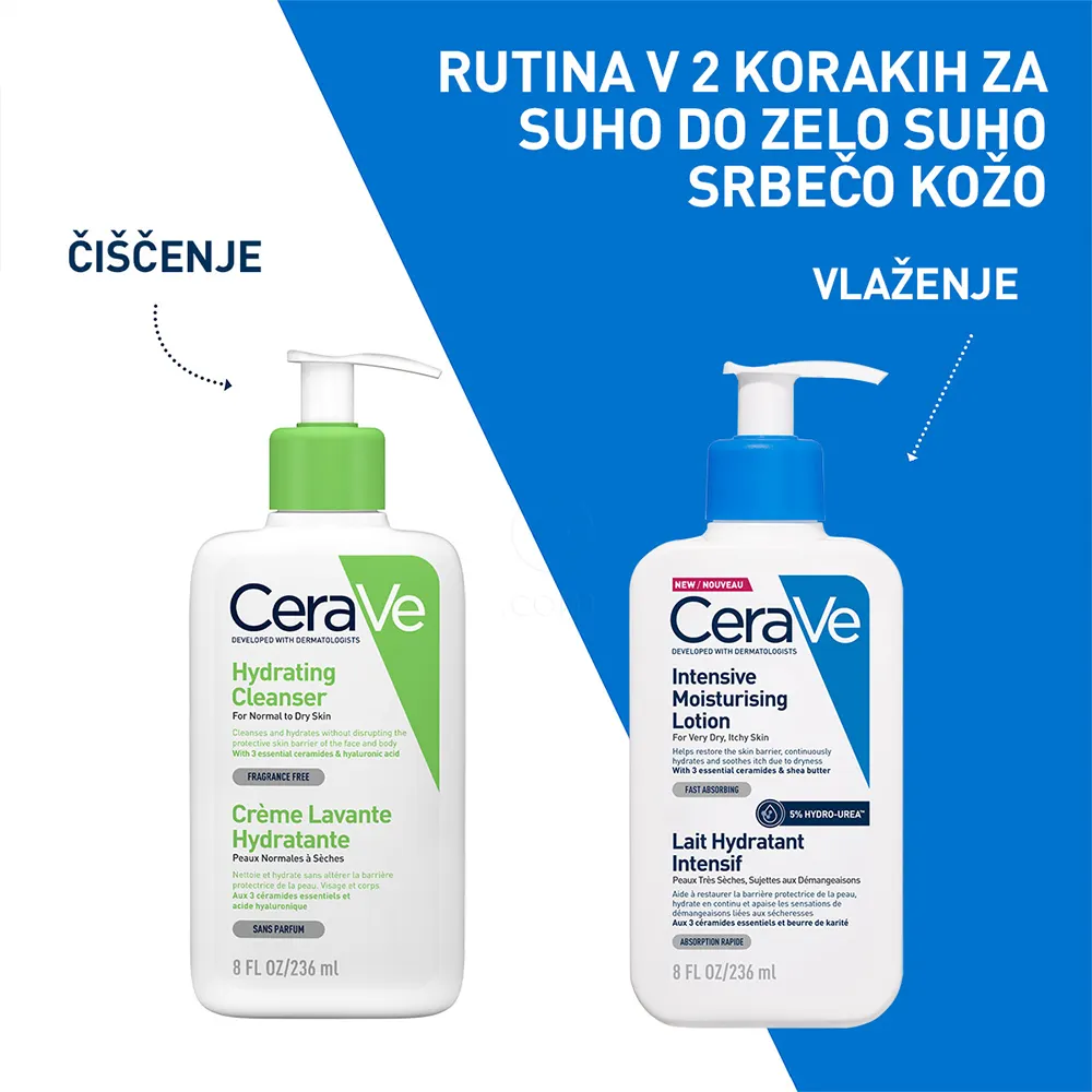 CeraVe 5% Hydro-Urea, intenzivni vlažilni losjon (236 ml)