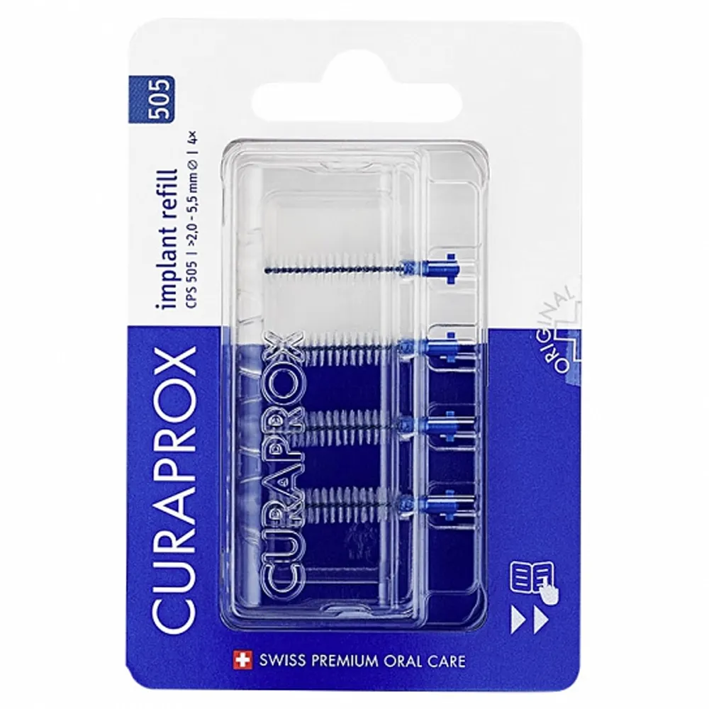Curaprox CPS505 soft implant, medzobna ščetka - Refill (4 ščetke)