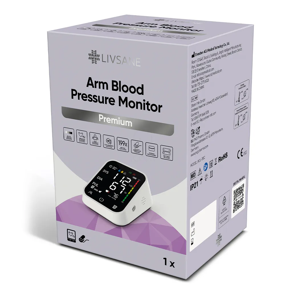 Livsane, merilnik krvnega tlaka - Premium model (1 komplet)