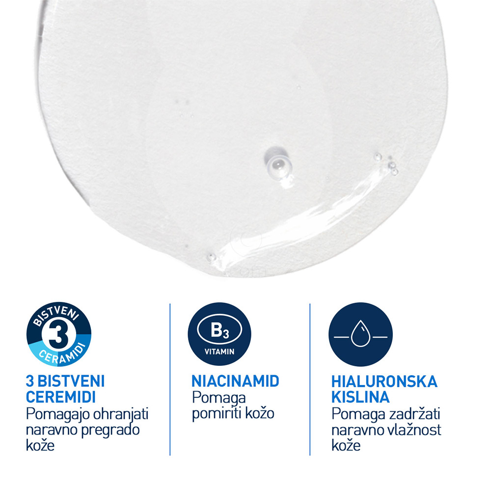 CeraVe, peneči čistilni gel za obraz za normalno do mastno kožo (236 ml)