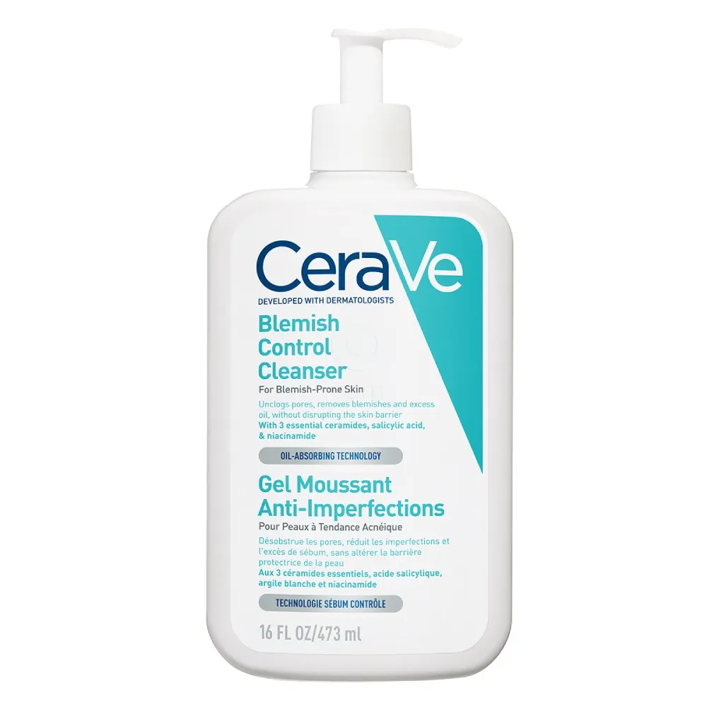 CeraVe, čistilni gel za nego mastne kože nagnjene k nepravilnostim (473 ml)