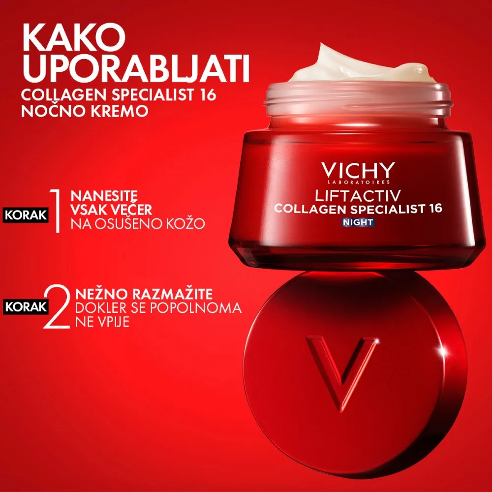Vichy Liftactiv Collagen Specialist 16, nočna nega za obraz (50 ml)