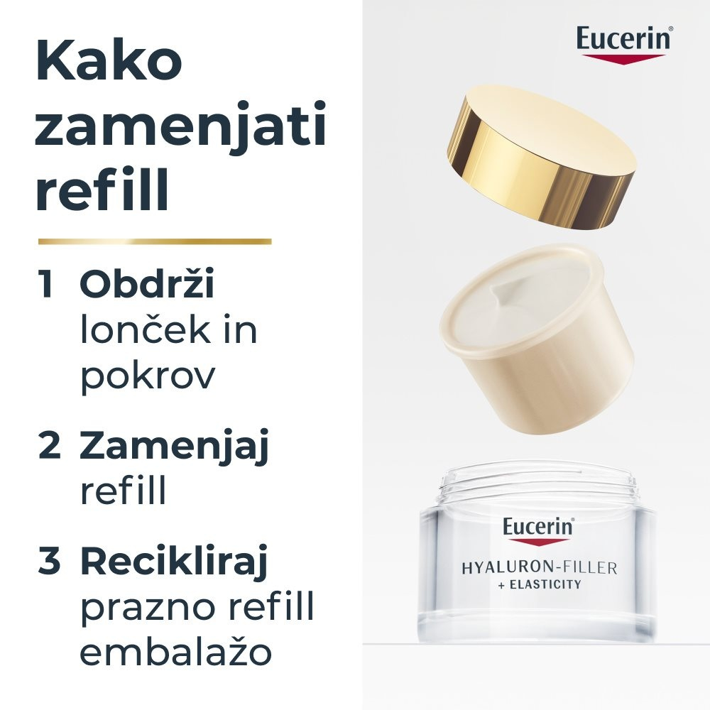 Eucerin Hyaluron-Filler + Elasticity, refill nočna krema (50 ml)
