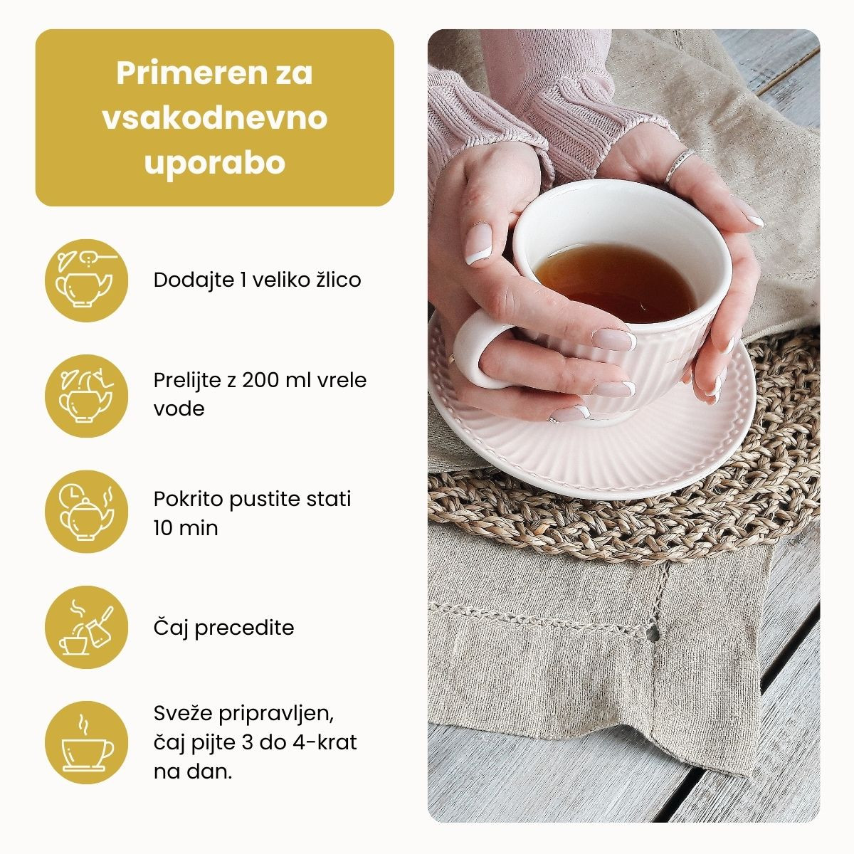 zel navadnega rmana - čaj