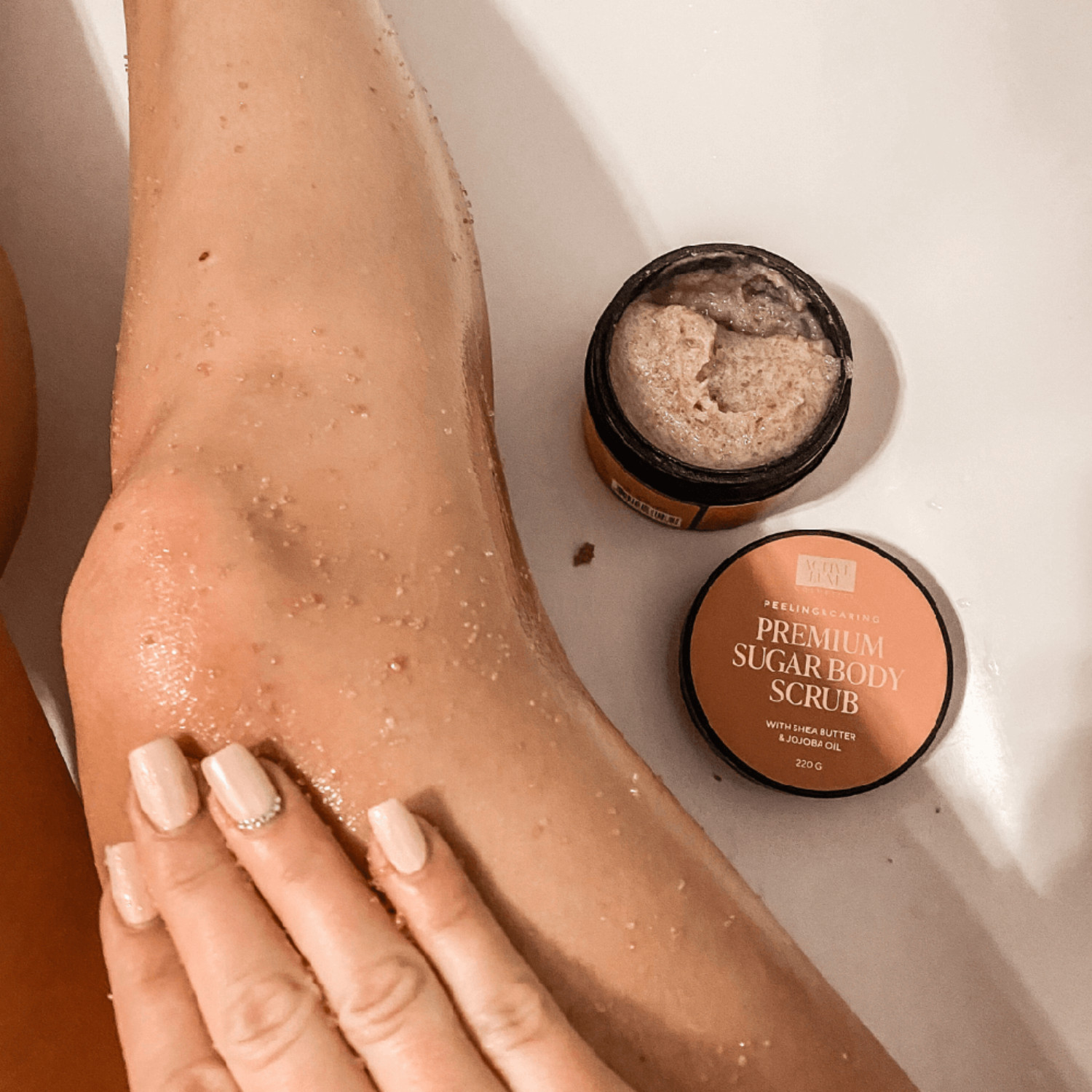 Active Luxe Premium, sladkorni piling za telo - čokolada in pomaranča (200 g)