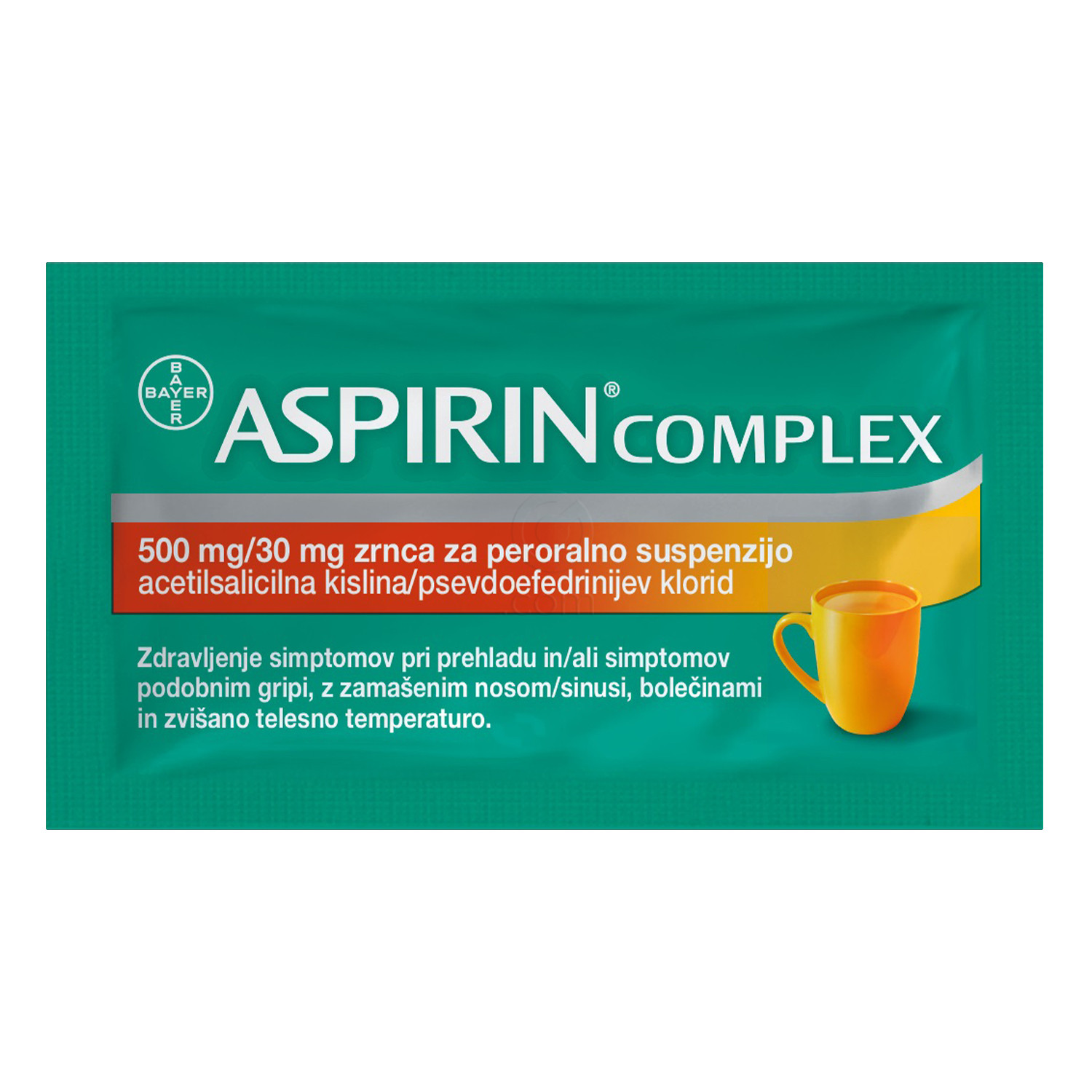 Aspirin Complex 500 mg 20 vrečk - slika vrečke