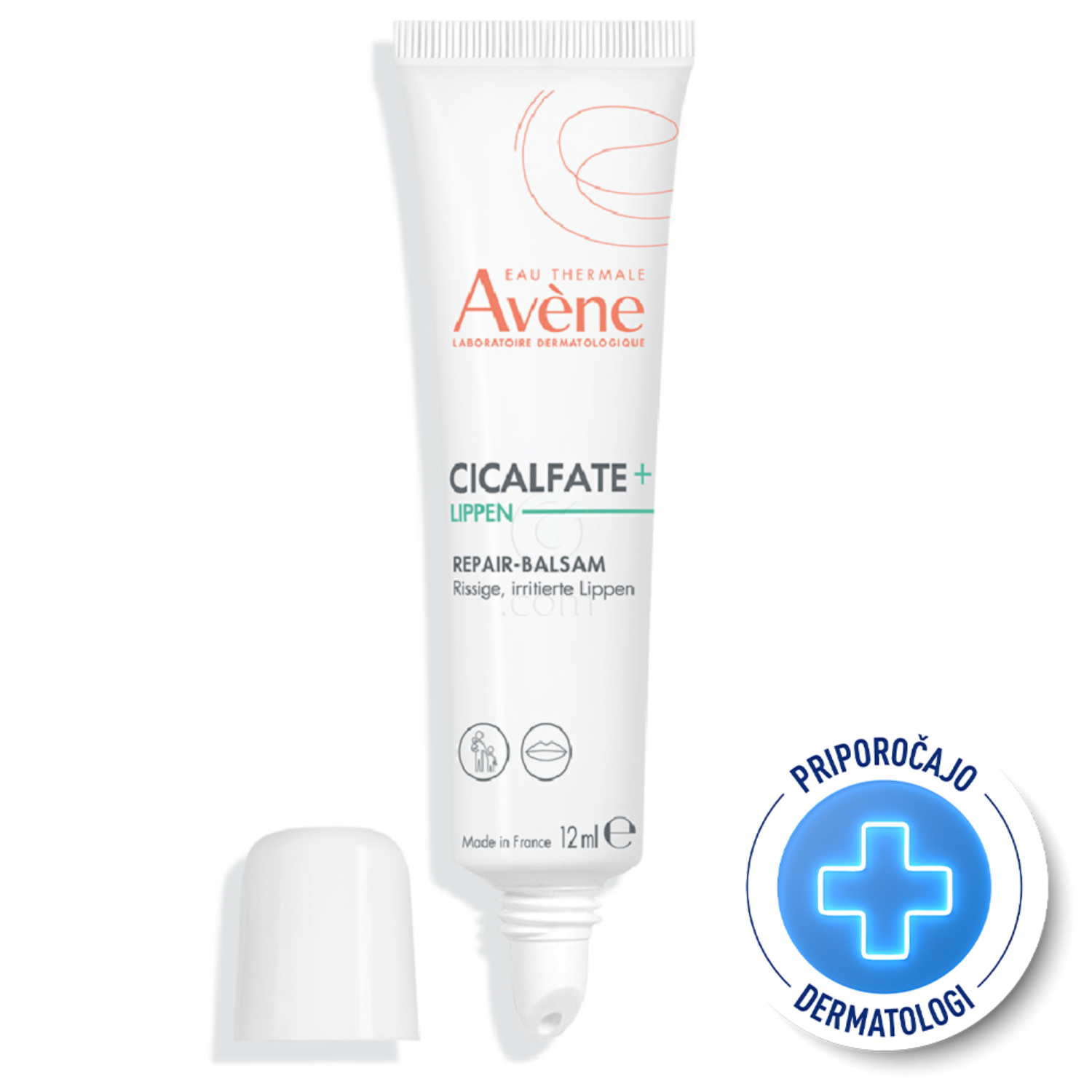 Avène Cicalfate+, obnavljajoči balzam za ustnice (12 ml)