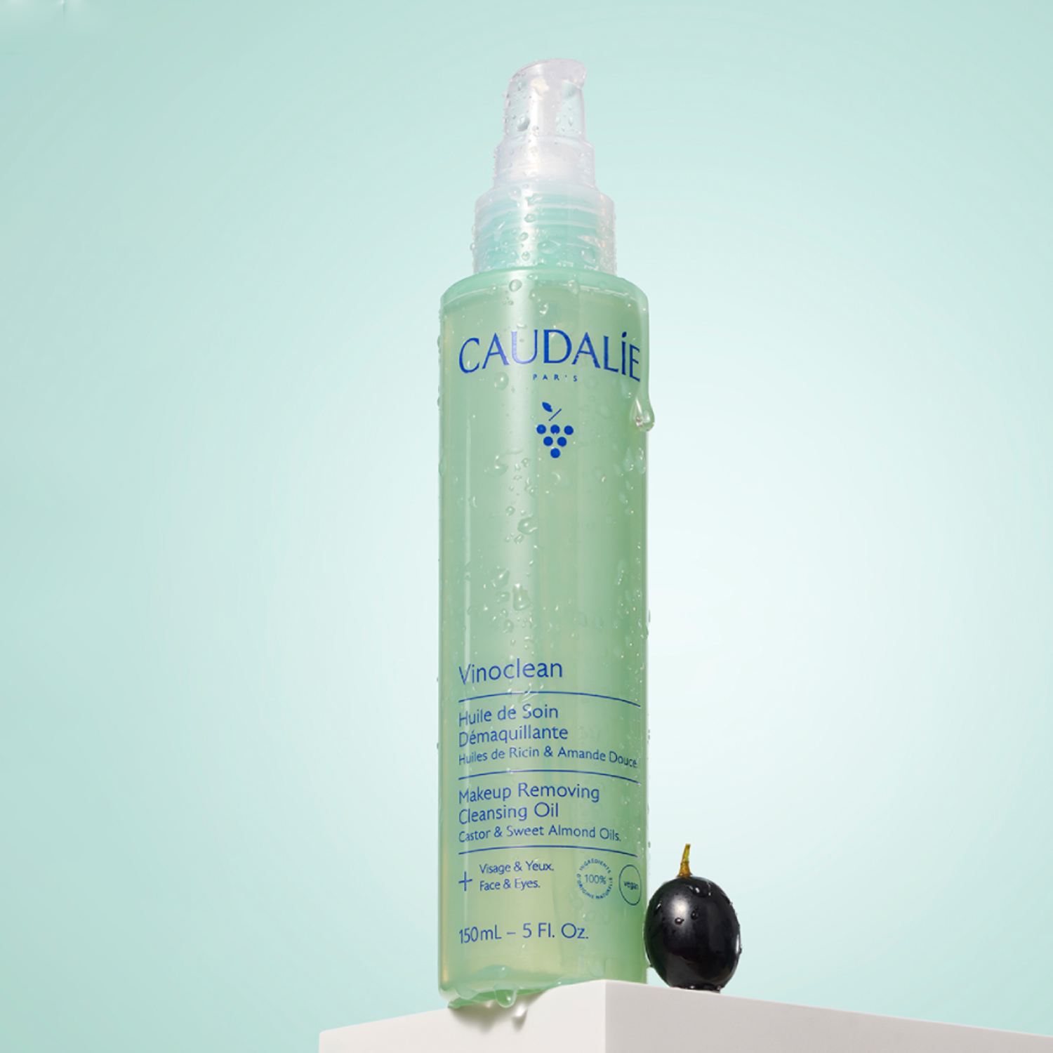 Caudalie Vinoclean, čistilno olje za odstranjevanje ličil (150 ml)