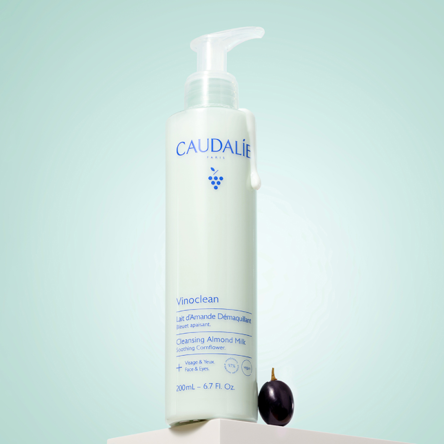 Caudalie Vinoclean, mandljevo čistilno mleko (200 ml)