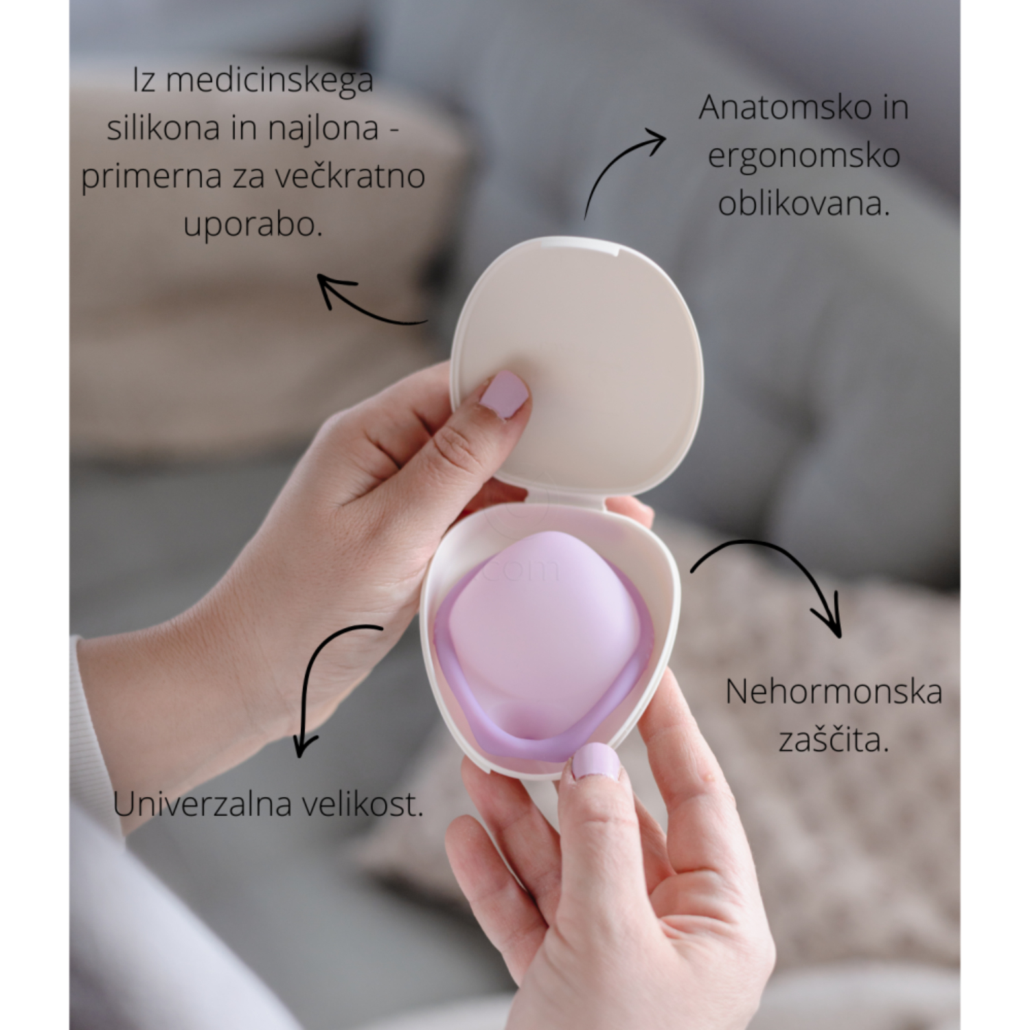 Caya, ergonomsko oblikovana diafragma (1 komplet)