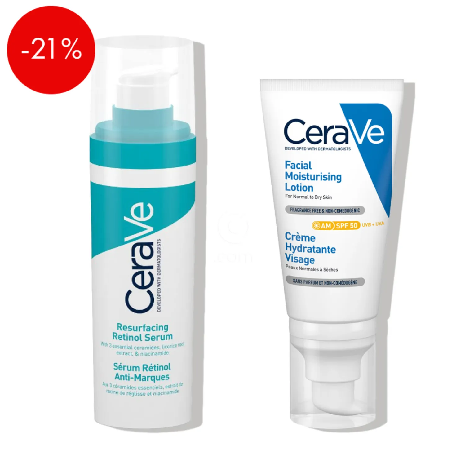Ne objavljaj: CeraVe, protokol nege obraza z retinolom za enoten videz kože - nega in zaščita pred soncem (30 ml + 52 ml)