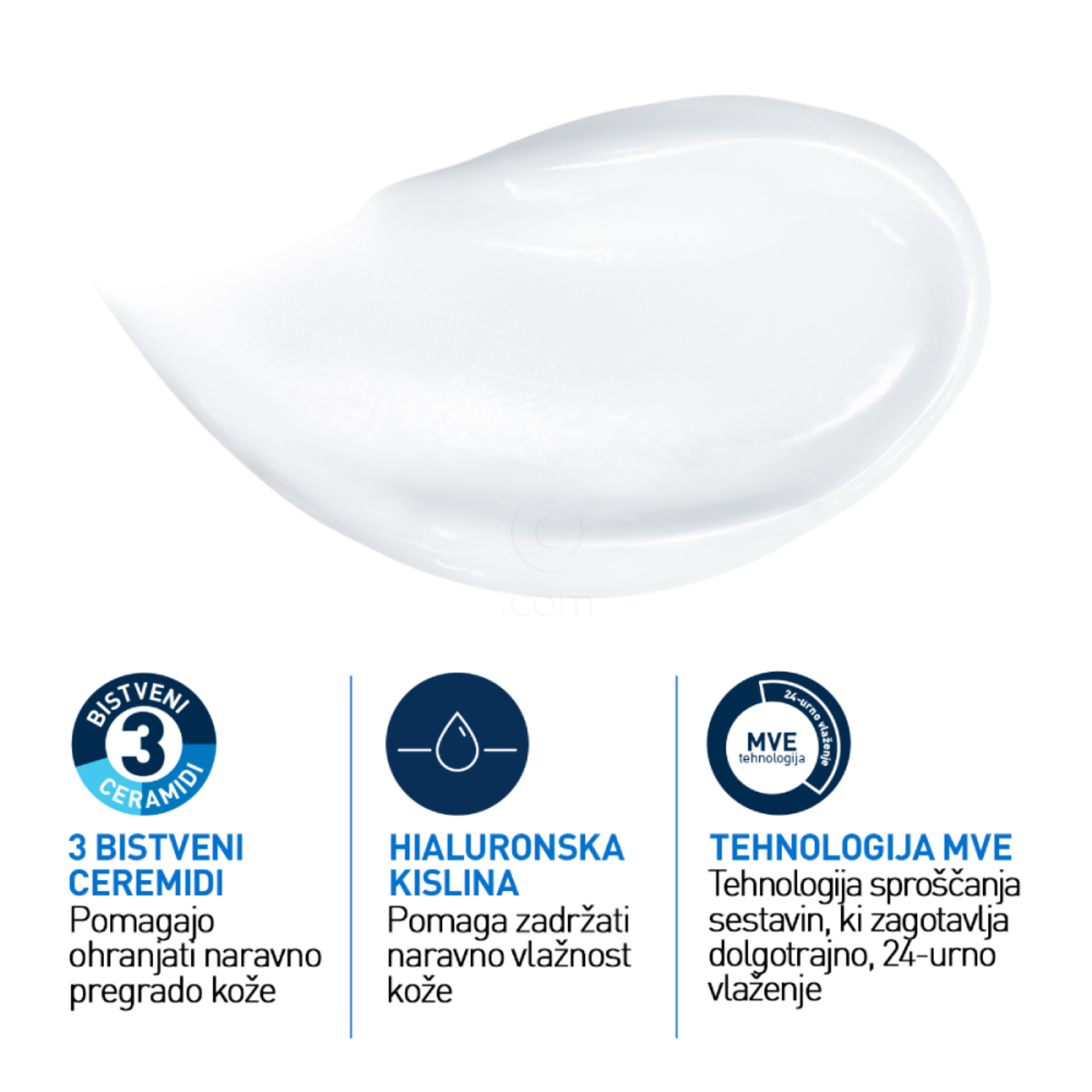 CeraVe, vlažilna krema za obraz in telo - Refill (454 g)