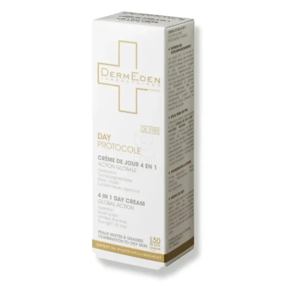 DermEden anti-age, 4 v 1 krema za normalno/mešano kožo - ZF50+ (50 ml)