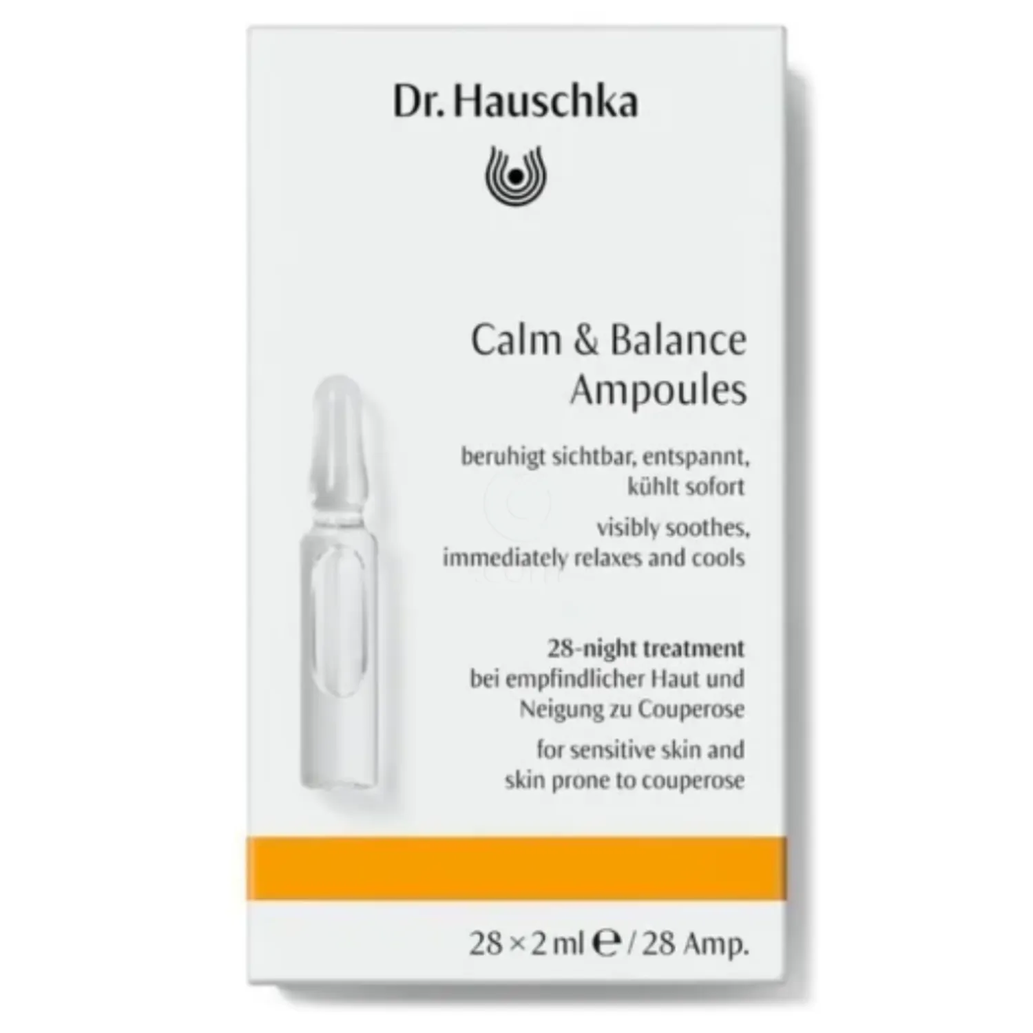 Dr. Hauschka, ampule za pomiritev in ravnovesje - nega občutljive kože (7 x 2 ml)
