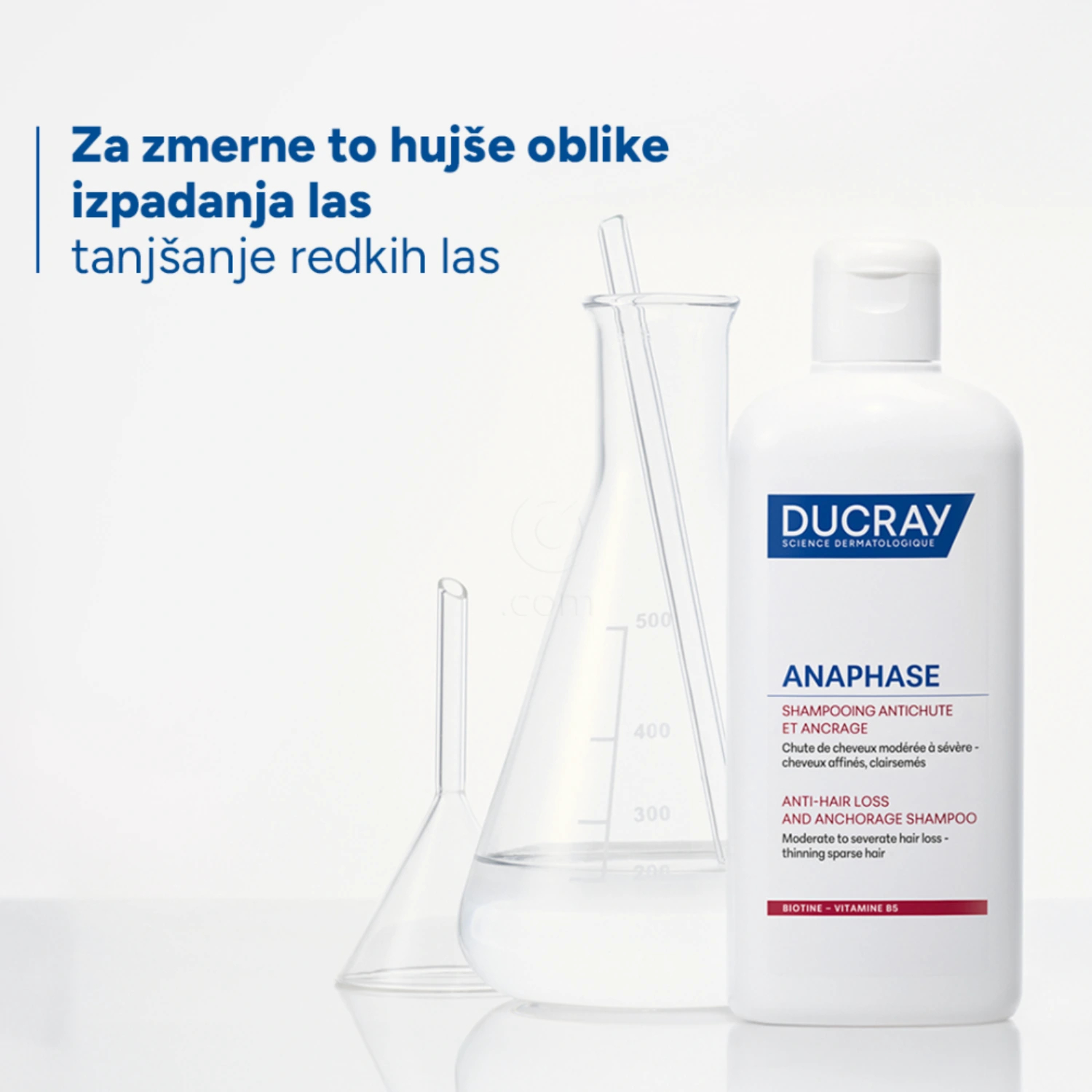Ducray Anaphase, šampon proti izpadanju las za oslabljene lase (400 ml)