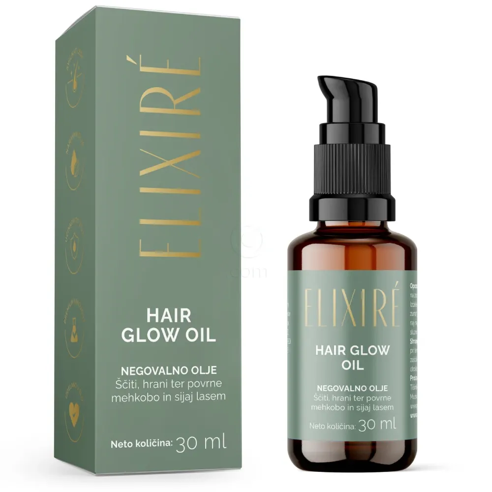 Elixire Hair Glow Oil, negovalno olje za lase (30 ml)
