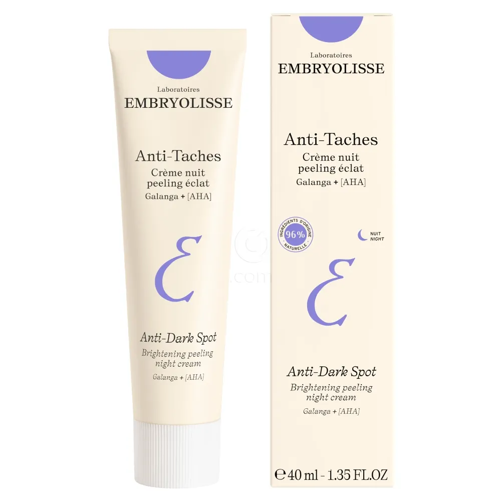 Embryolisse Night Cream Peeling Radiance Anti-Dark Spot, nočna krema - piling za sijočo polt proti temnim madežem (40 ml)
