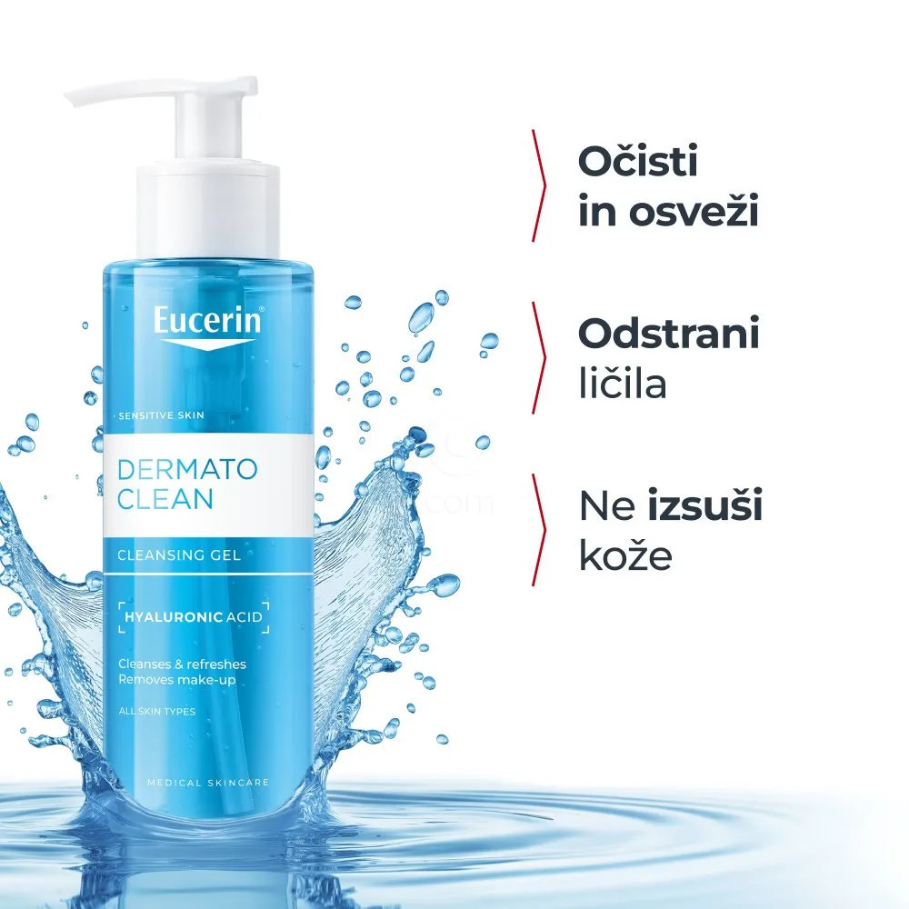 Eucerin DermatoClean [Hyaluron], čistilni gel (200 ml) 