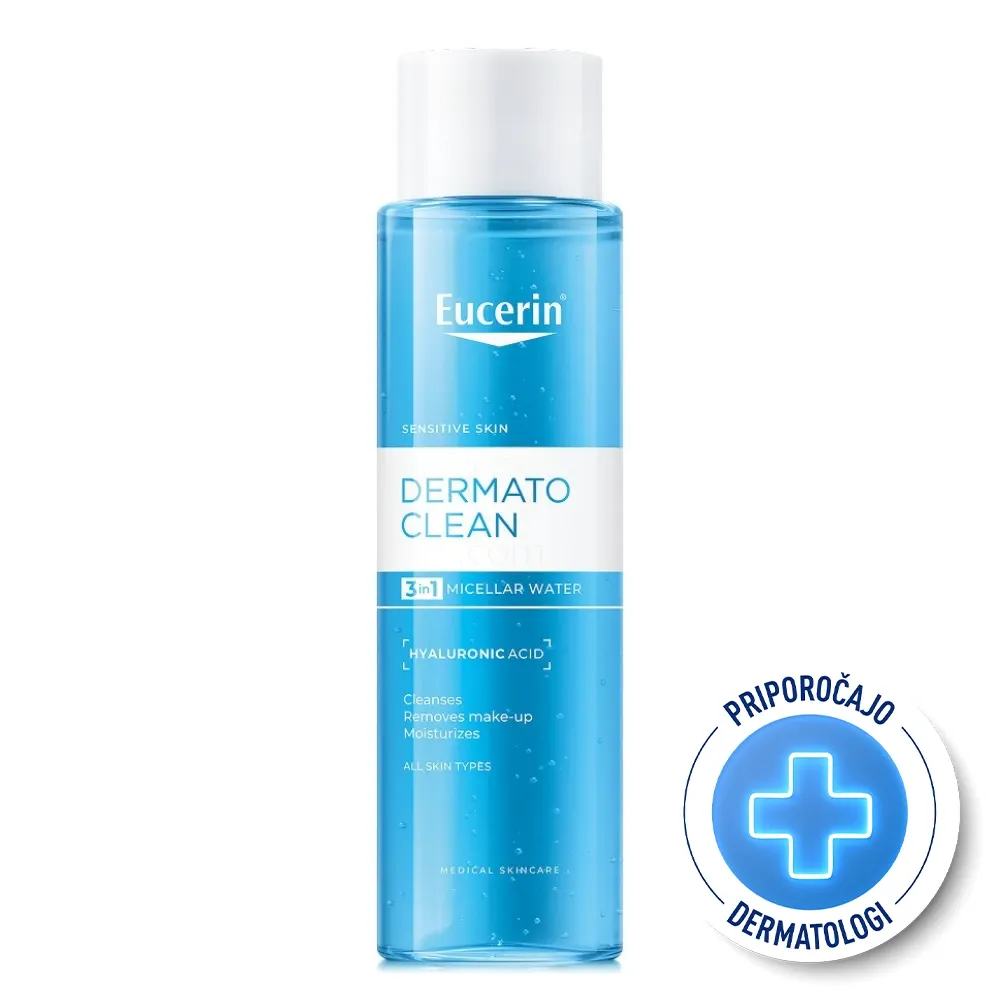 Eucerin DermatoClean [Hyaluron], micelarni čistilni fluid 3v1 (200 ml)