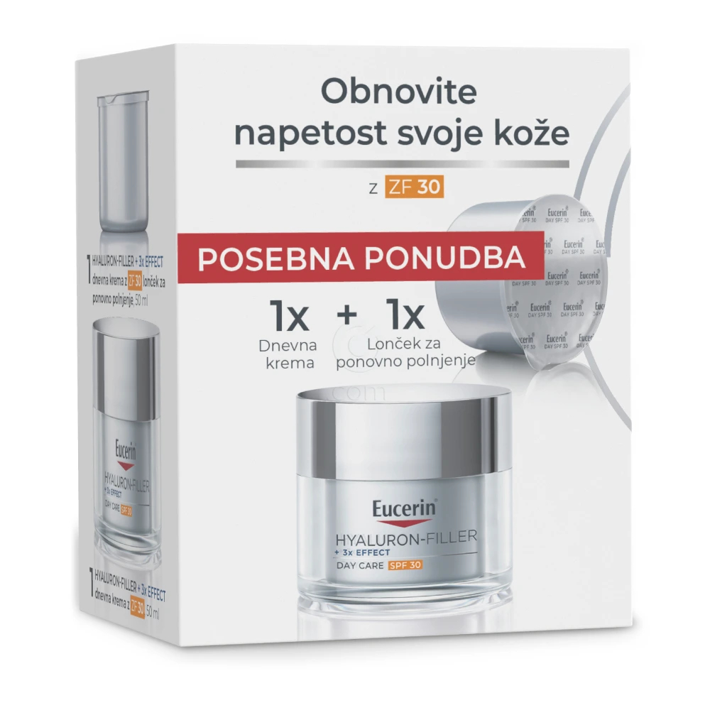 Eucerin Hyaluron-Filler, dnevna krema za vse tipe kože - ZF 30 (50 ml)