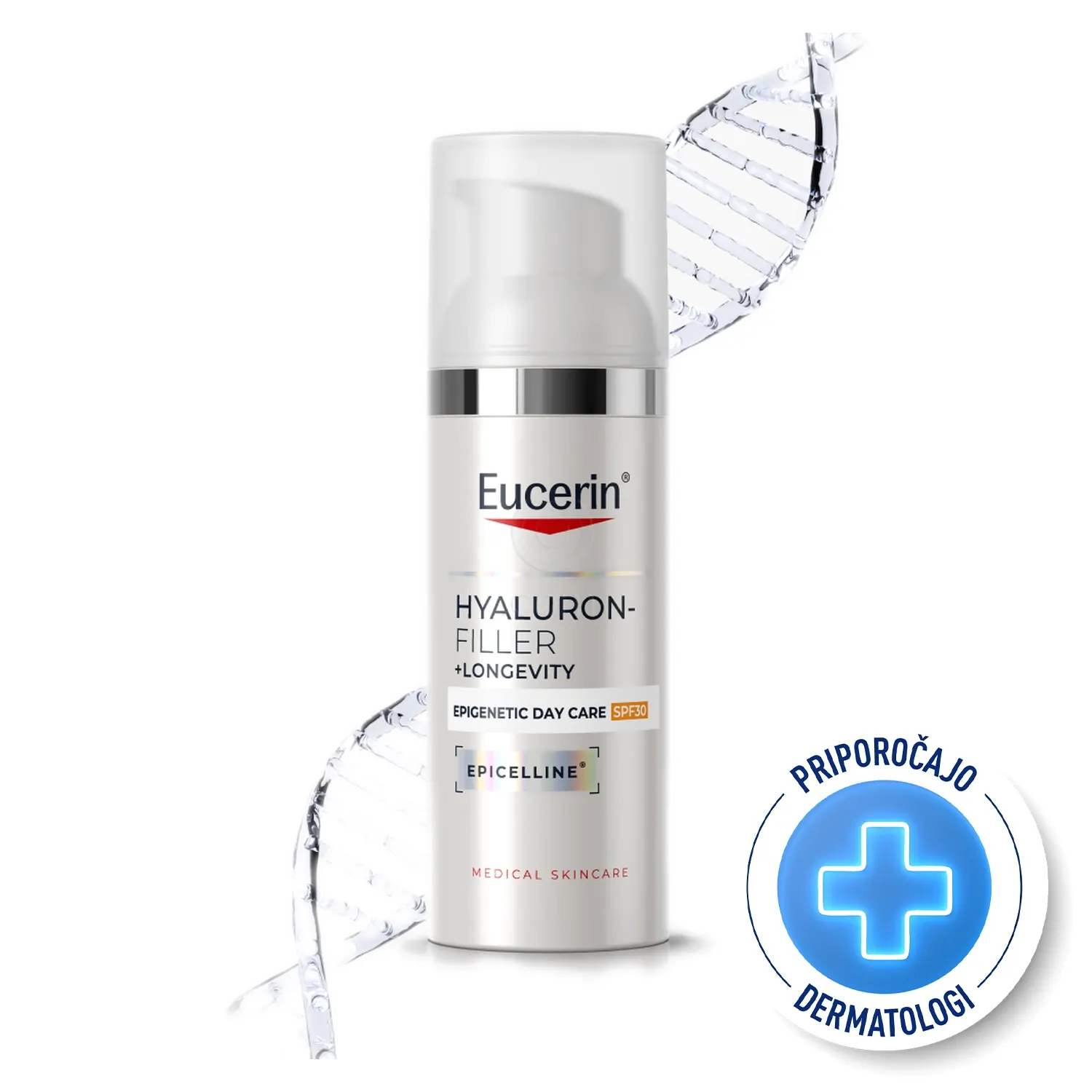 Eucerin Hyaluron-Filler + Longevity Epigenetic, dnevna krema ZF 30 (50 ml)