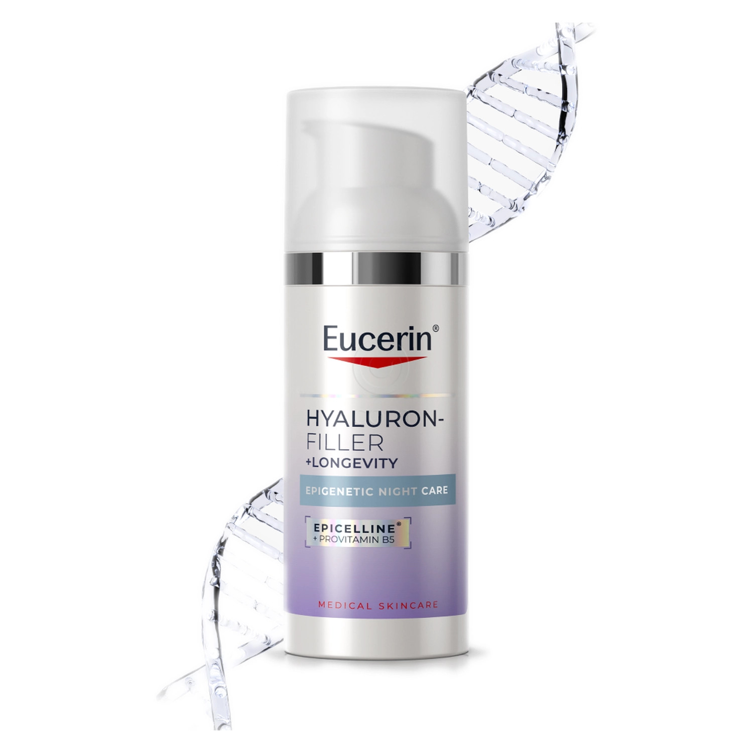 Eucerin Hyaluron-Filler + Longevity Epigenetic, nočna krema proti znakom staranja (50 ml)