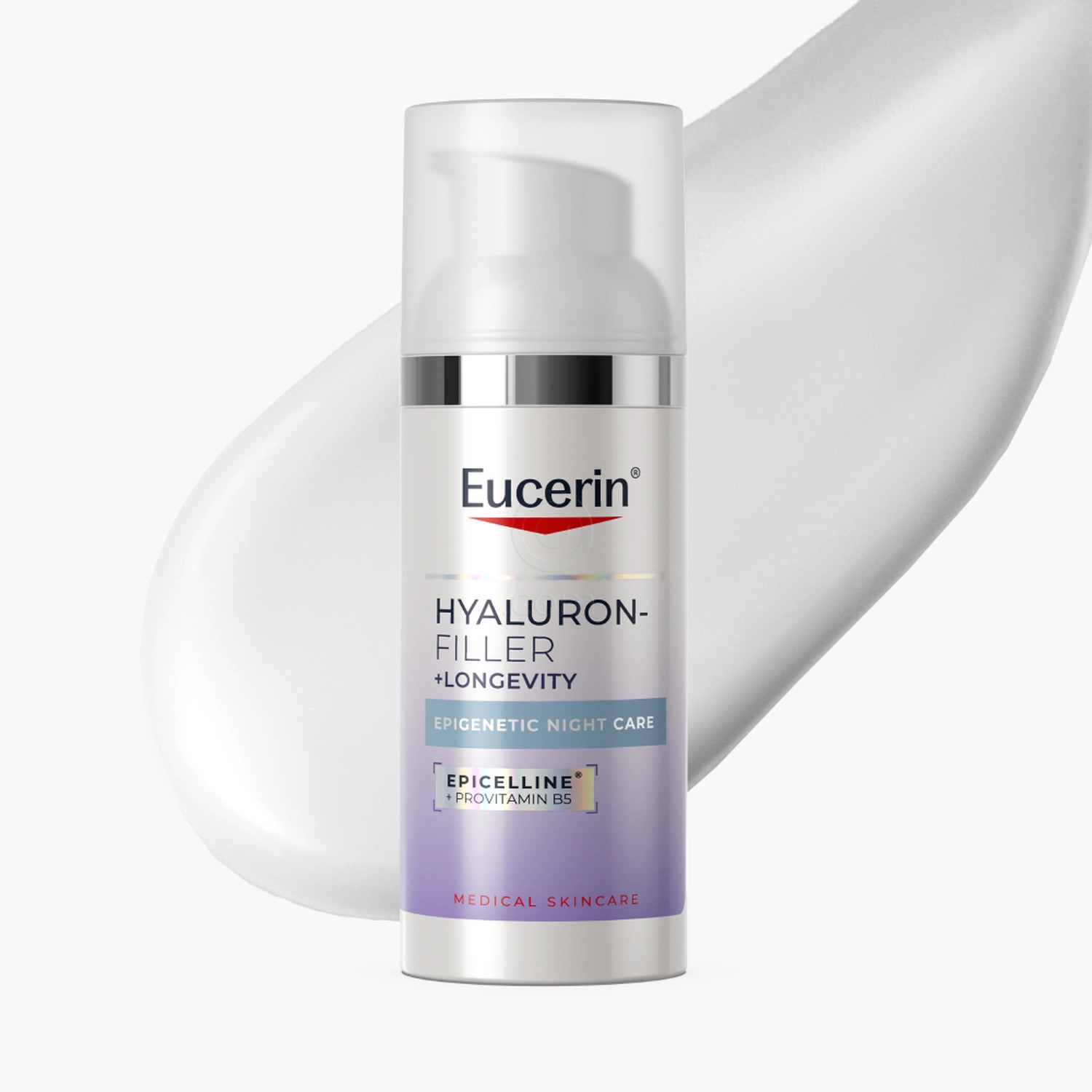 Eucerin Hyaluron-Filler + Longevity Epigenetic, nočna krema proti znakom staranja (50 ml)