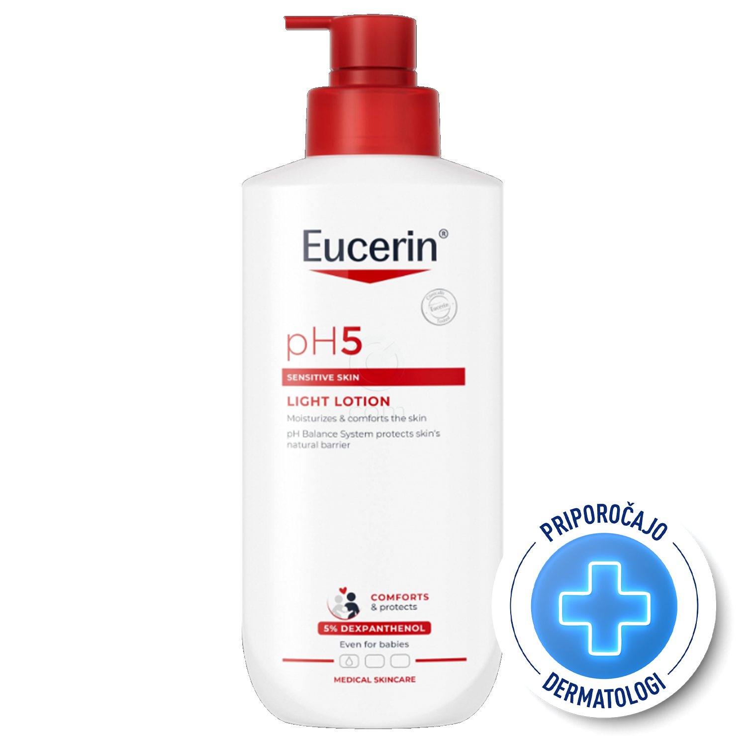 Eucerin pH5, lahek losjon - plastenka s pumpico (400 ml)