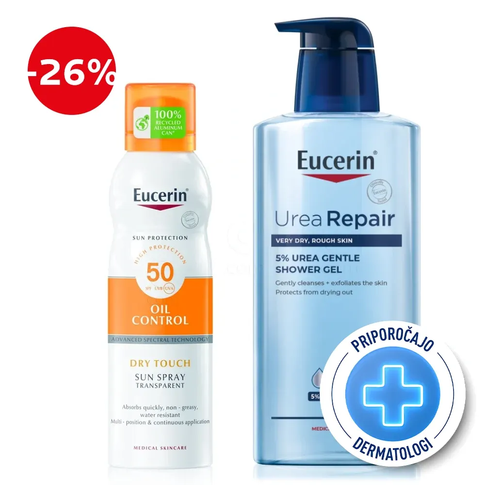 Eucerin Sun in Urearepair paket za na plažo