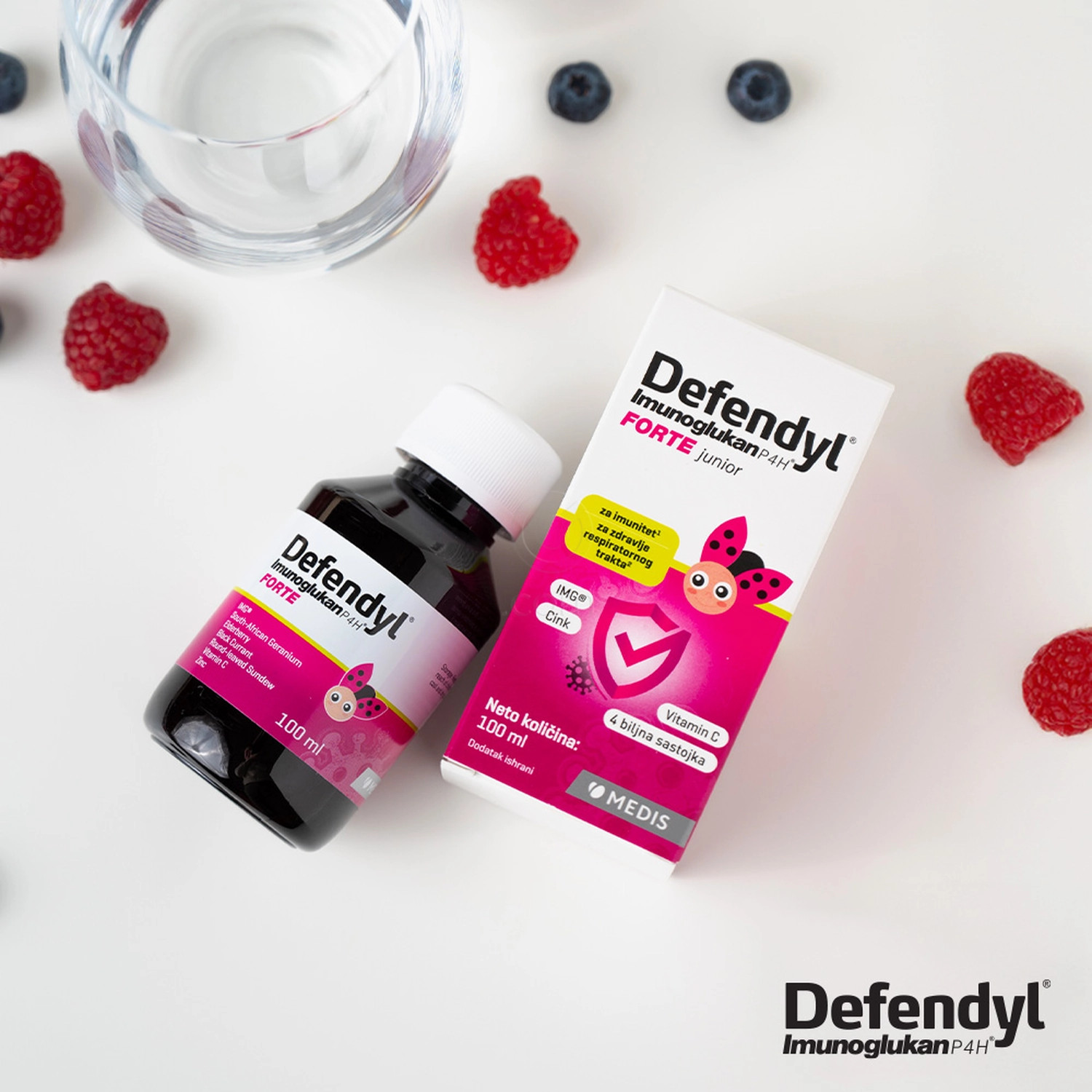 Defendyl-Imunoglukan P4H Forte junior, tekočina (100 ml)