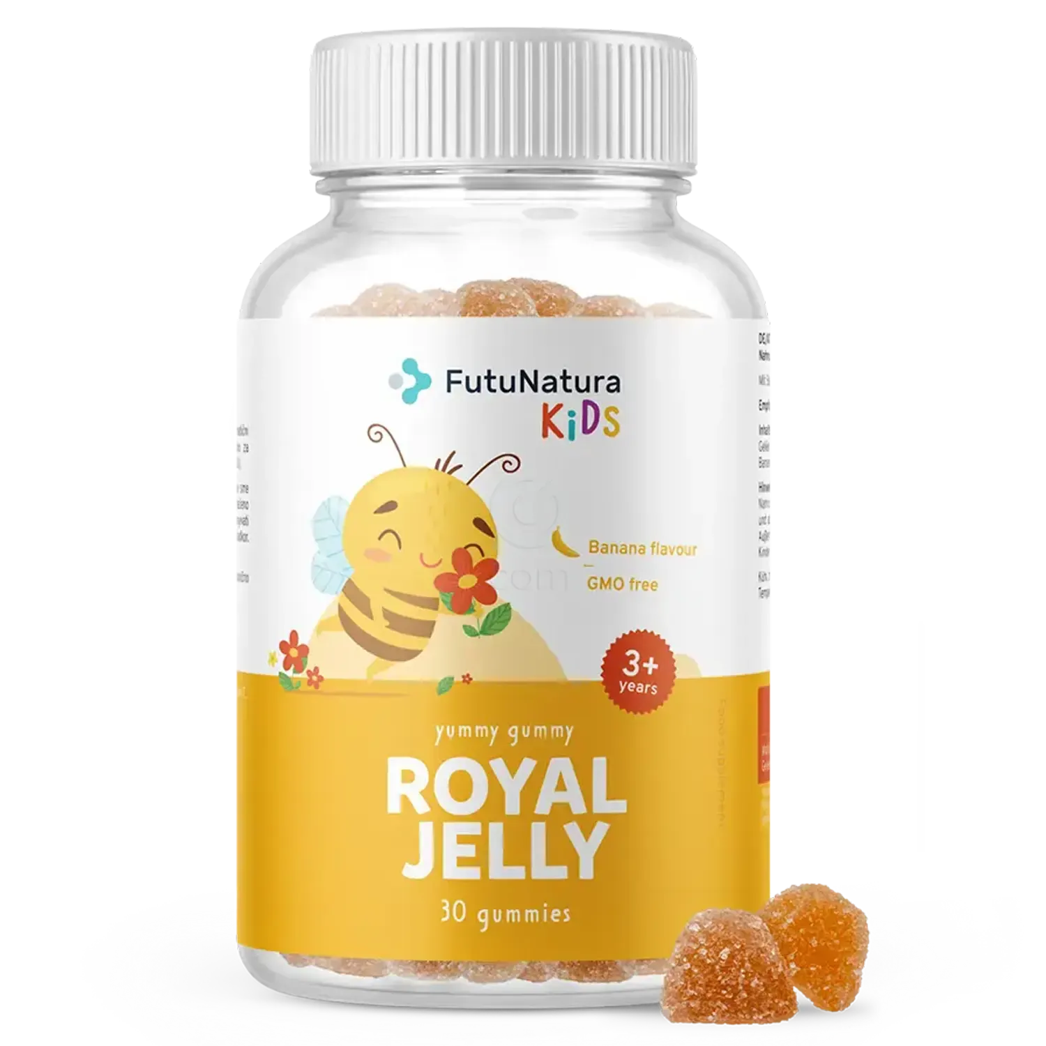 FutuNatura KIDS ROYAL JELLY - prehransko dopolnilo z matičnim mlečkom za otroke v obliki gumi bonbonov