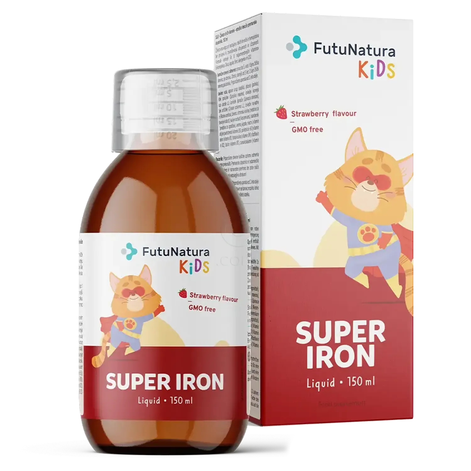 FutuNatura KIDS Super Iron - tekoče prehransko dopolnilo z železom in vitamini B za otroke