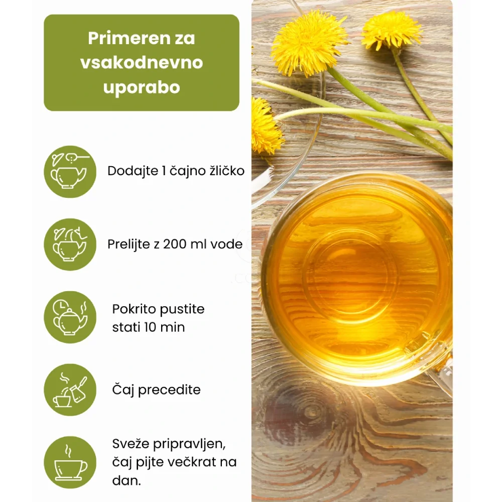 Galex Detox, čaj s pegastim badljem in regratom (80 g)